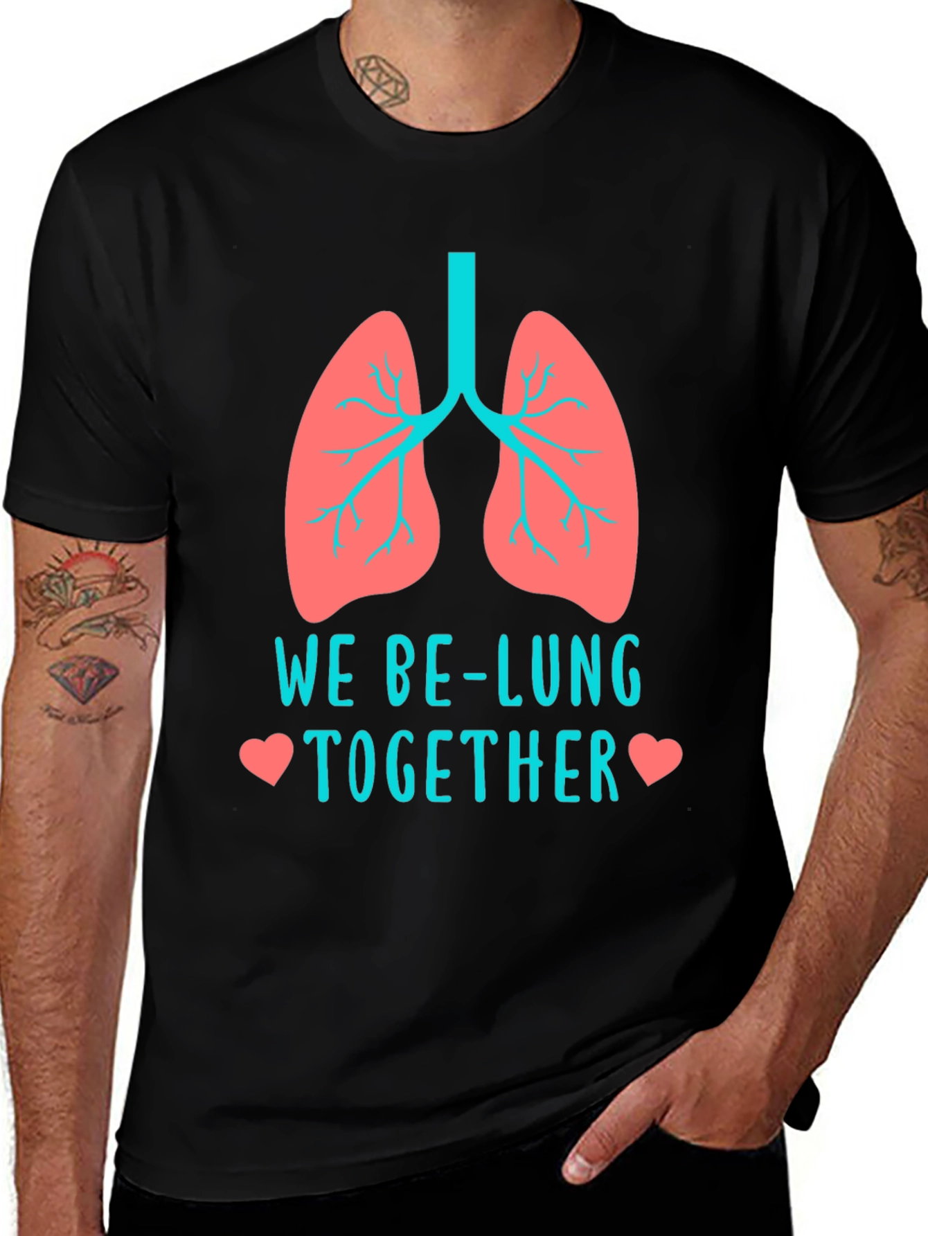 We Be-Lung Together Funny Anatomy T-Shirt