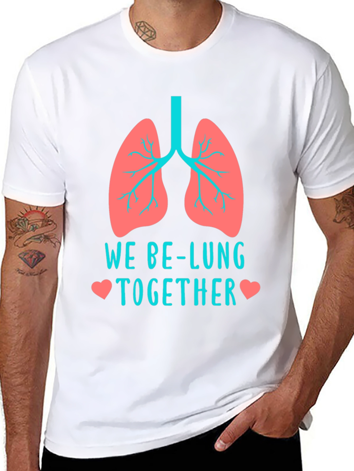 We Be-Lung Together Funny Anatomy T-Shirt