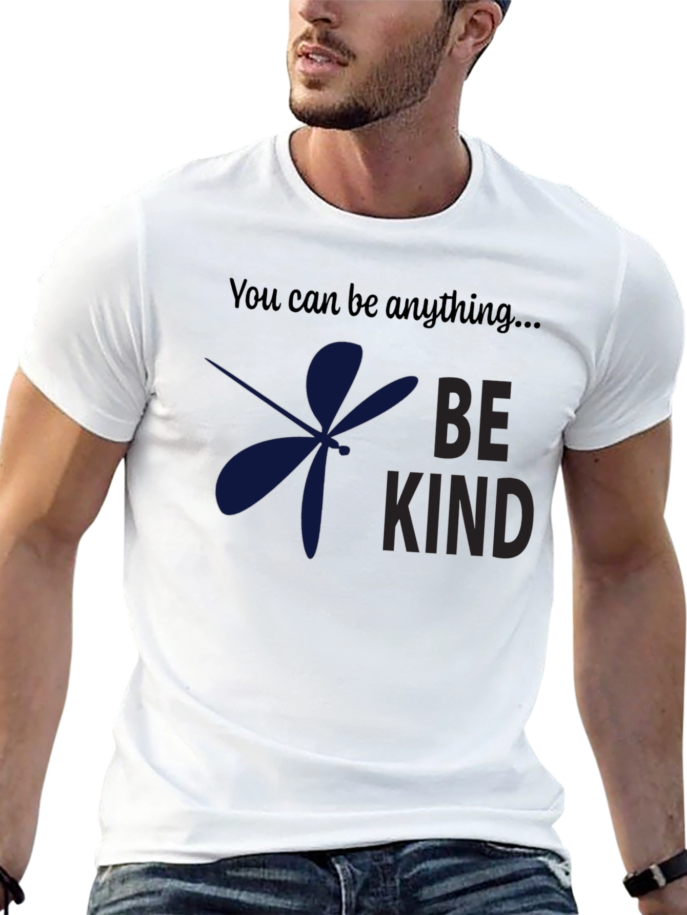 Be Kind Dragonfly T-Shirt: Motivational Graphic Tee