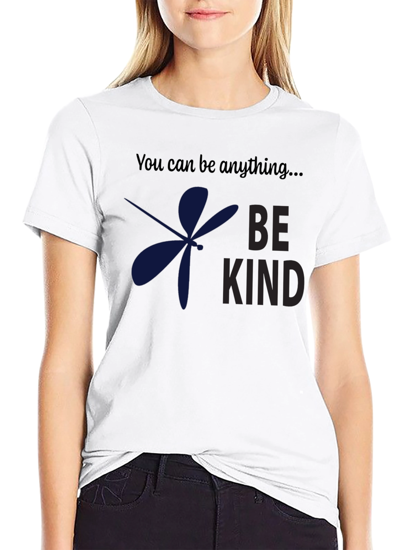 Be Kind Dragonfly T-Shirt: Motivational Graphic Tee
