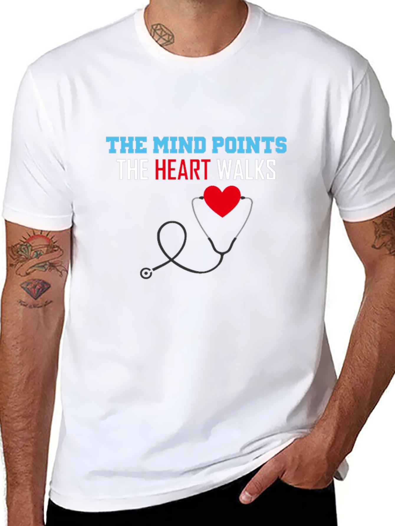 The Mind Points Heart Walks T-Shirt