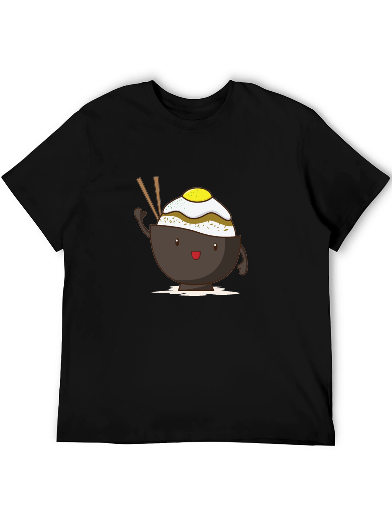 Cute Rice Bowl Cartoon T-Shirt