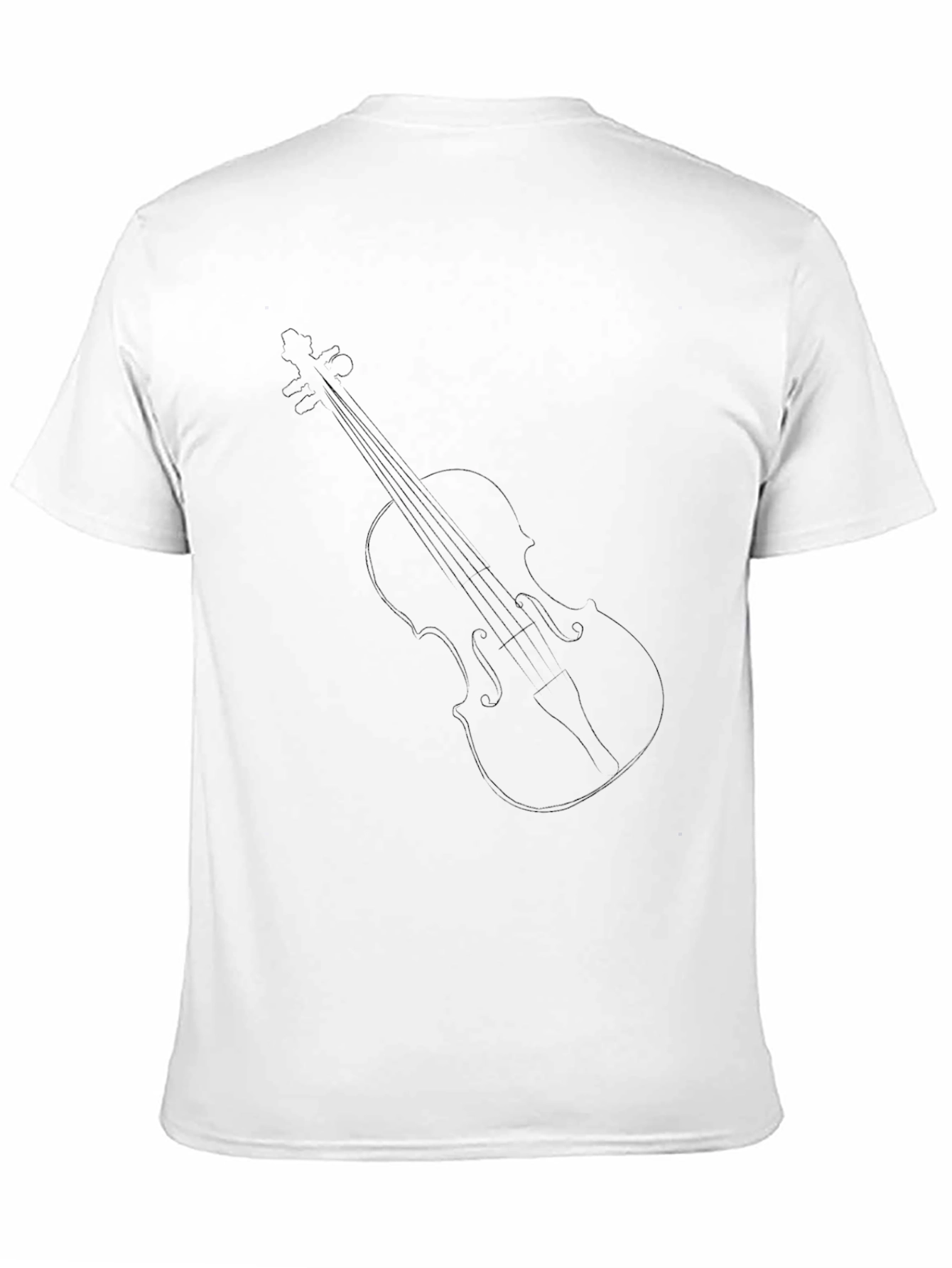 Violin Graphic Tee - Black