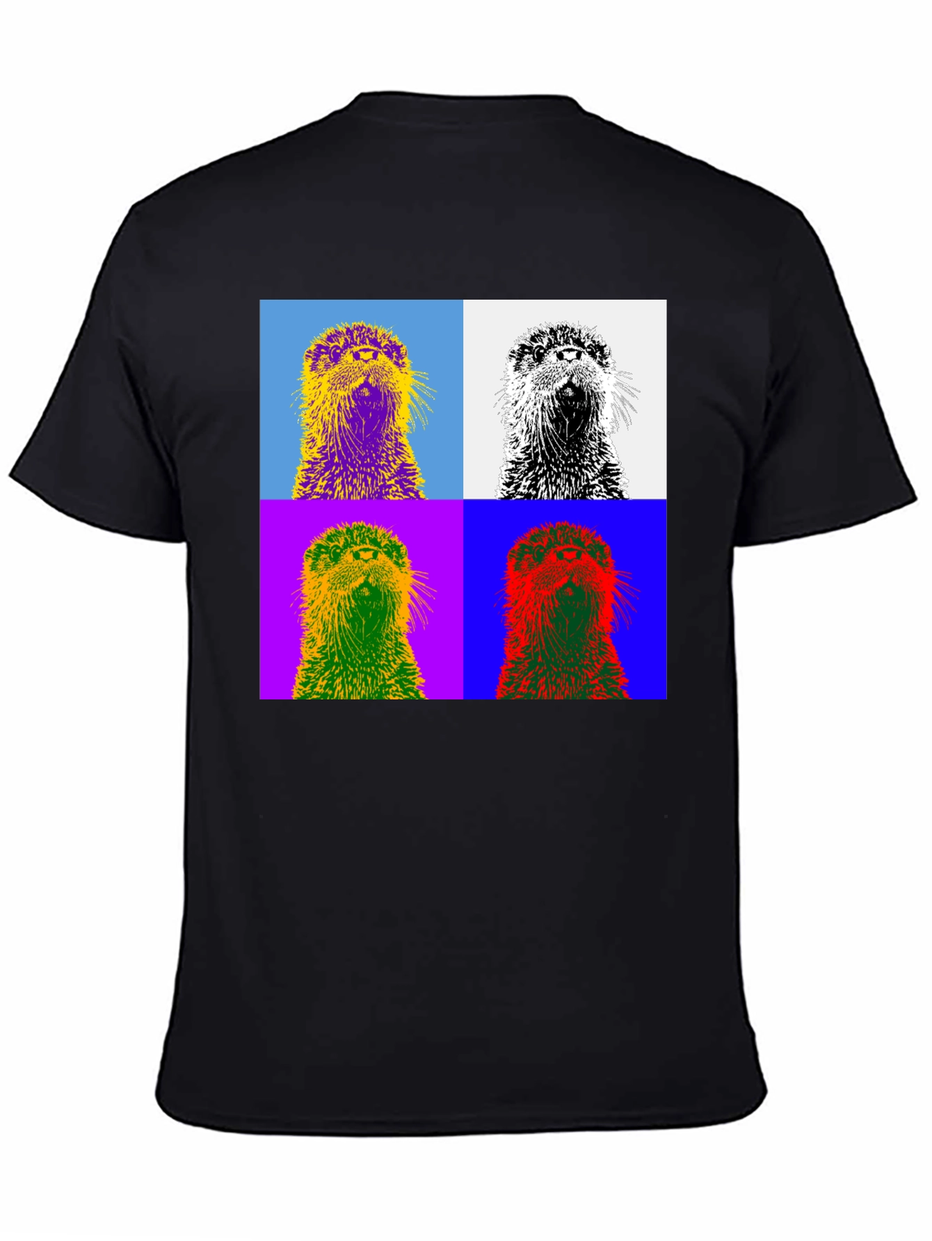 Pop Art Otter T-Shirt - Stylish Graphic Tee