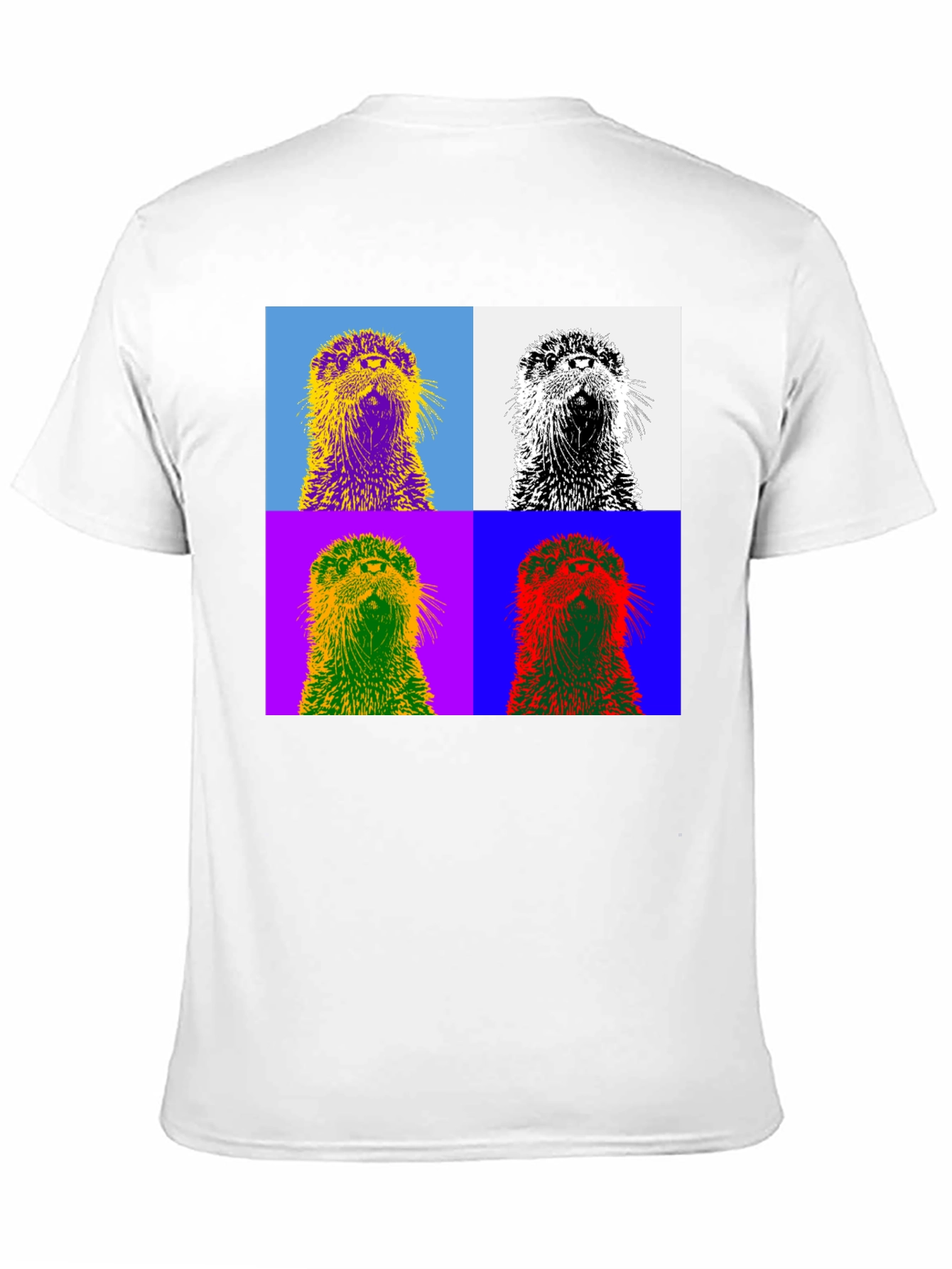 Pop Art Otter T-Shirt - Stylish Graphic Tee