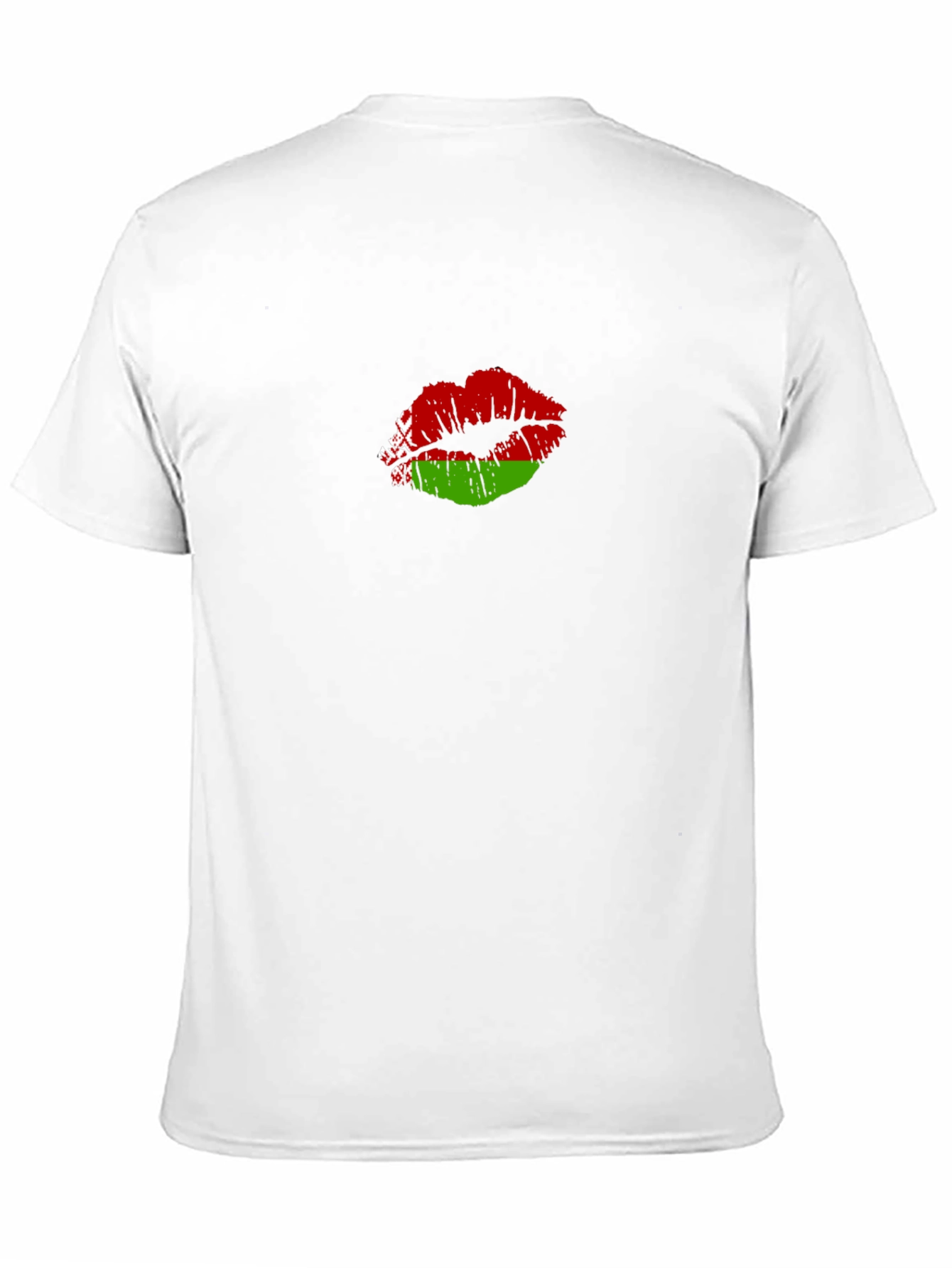 Belarus Flag Lips Black T-Shirt