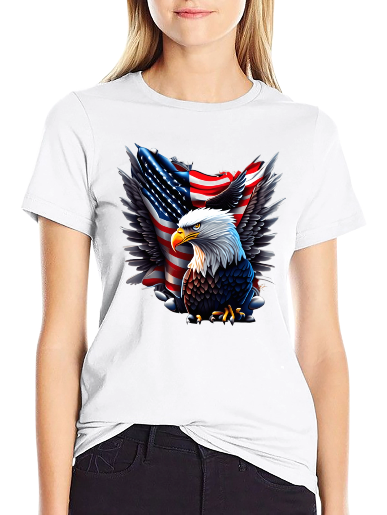 American Eagle Flag Graphic Tee