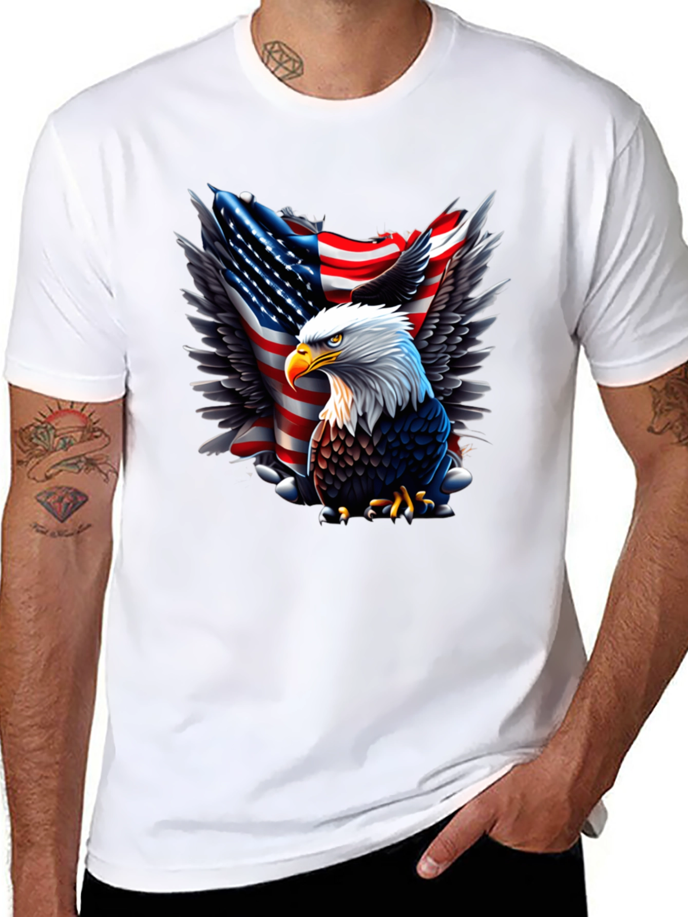 American Eagle Flag Graphic Tee