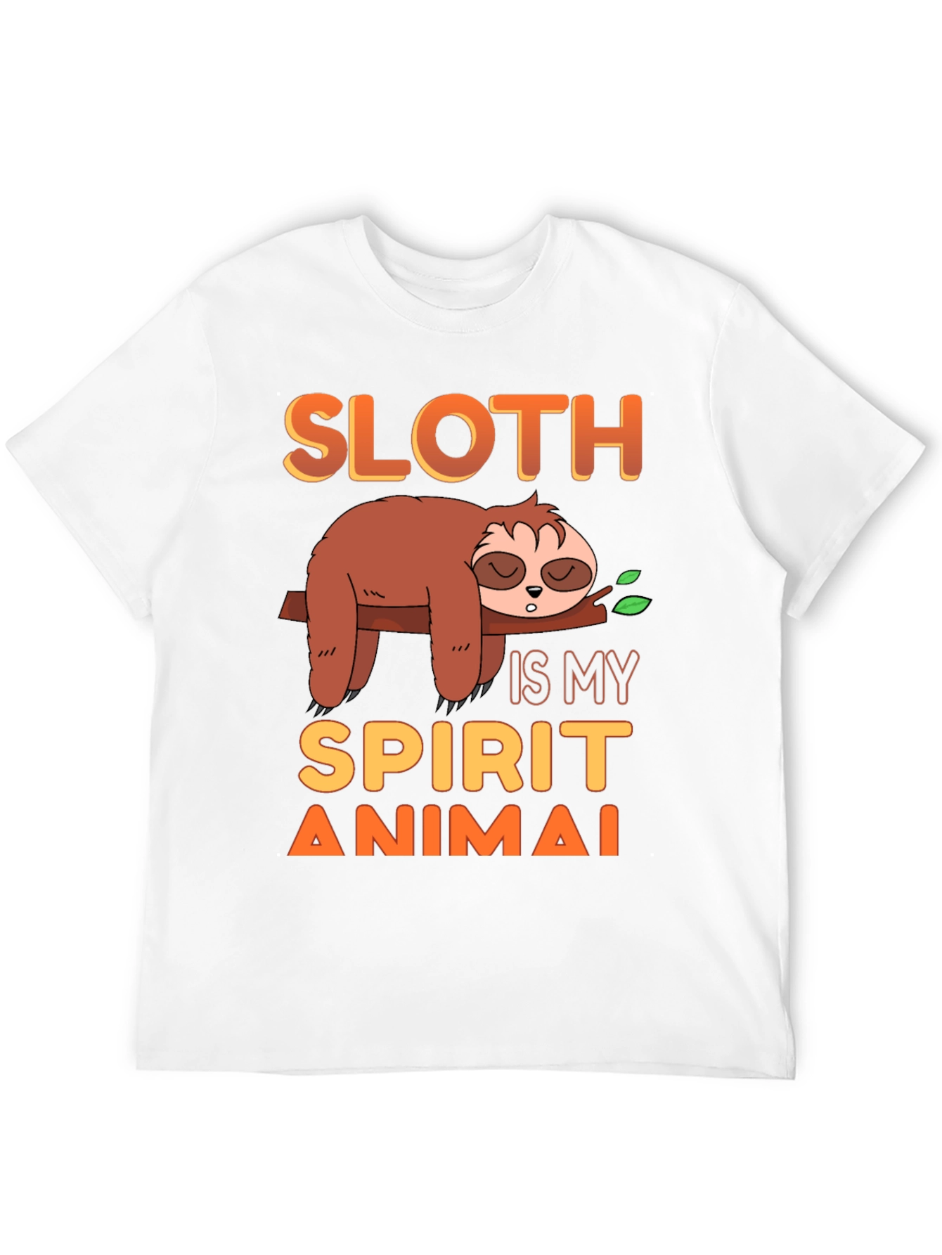 Sloth Spirit Animal Graphic T-Shirt