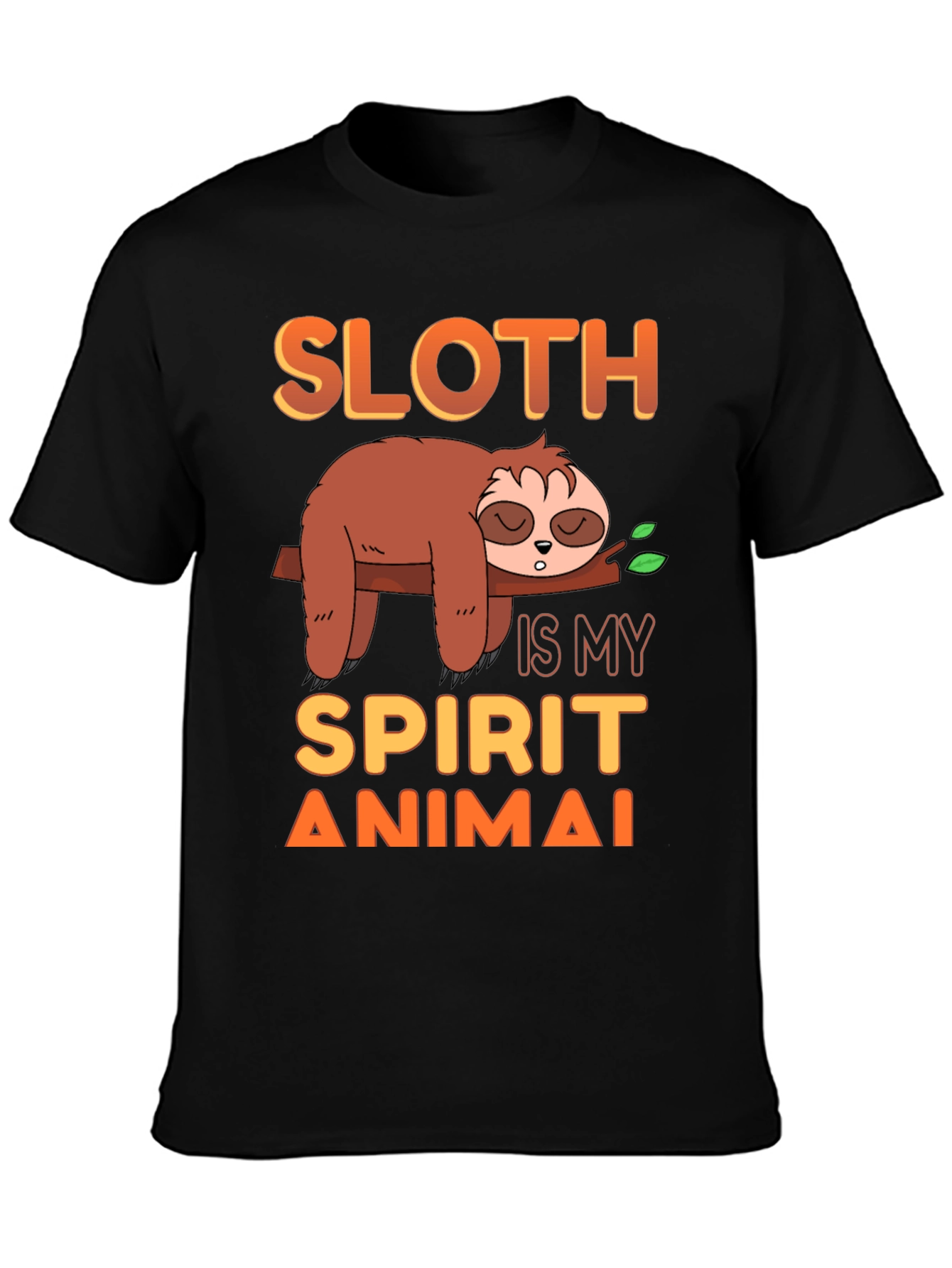Sloth Spirit Animal Graphic T-Shirt