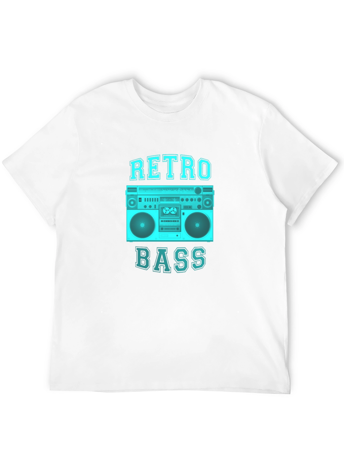 Retro Bass Graphic Tee - Black Cotton T-Shirt