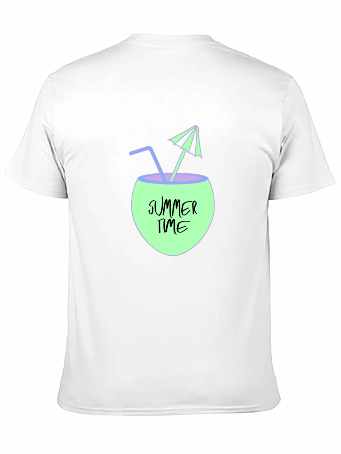 Summer Time Coconut Drink Graphic T-Shirt