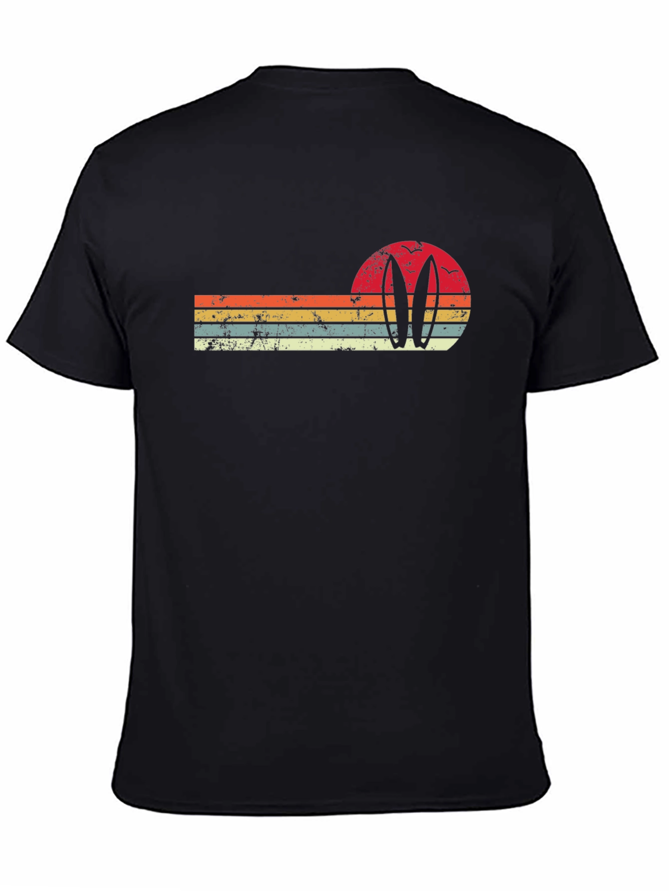 Retro Surfboard Sunset Graphic Tee