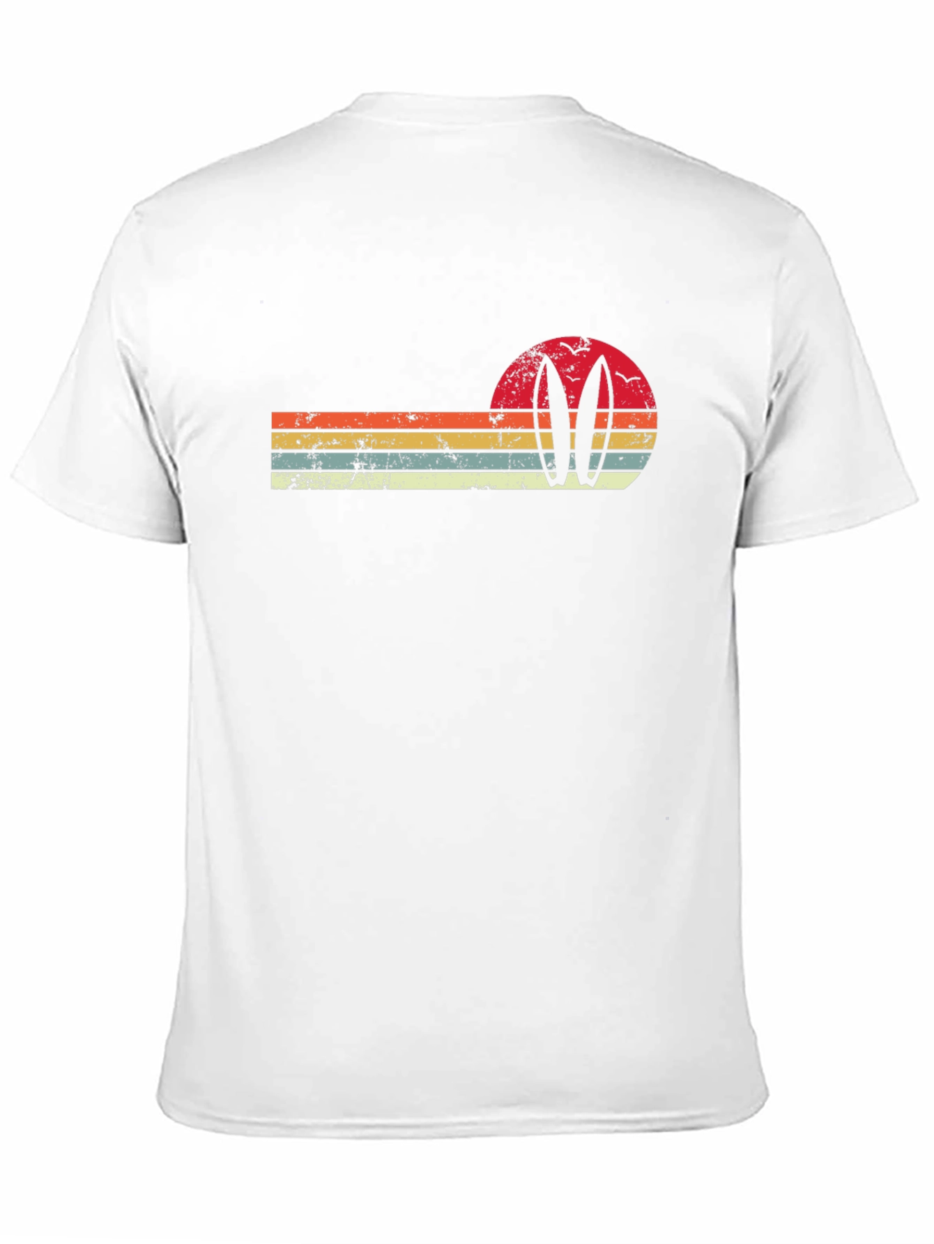 Retro Surfboard Sunset Graphic Tee