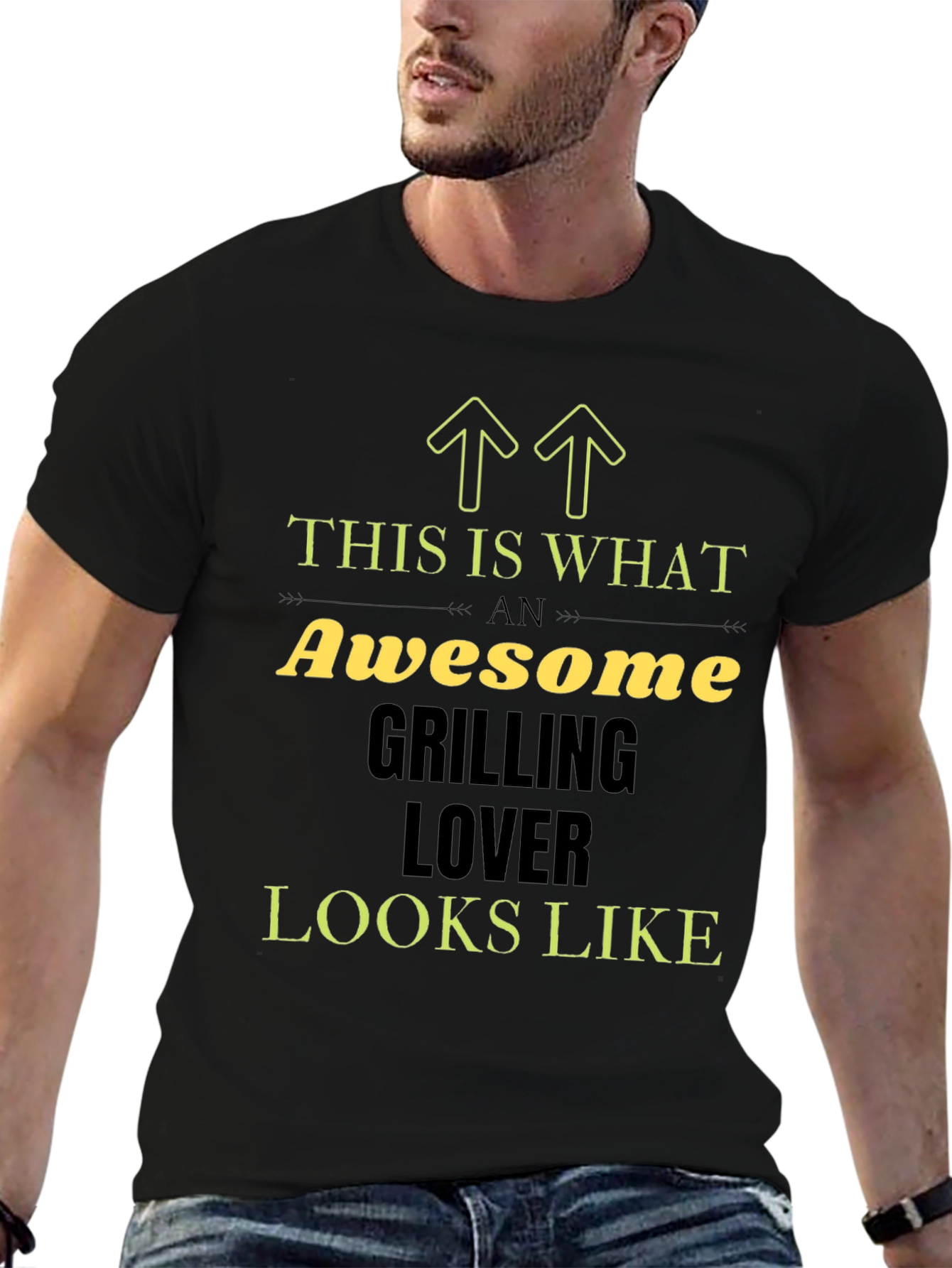 Awesome Grilling Lover T-Shirt Black