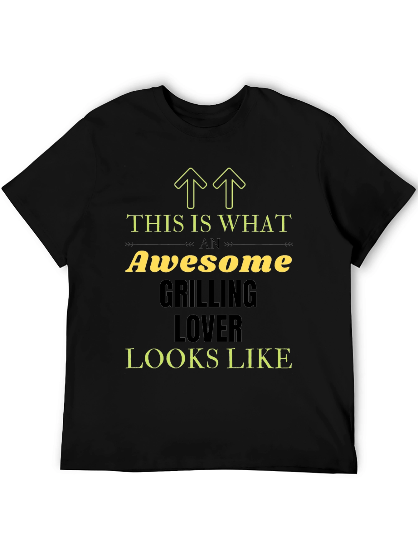 Awesome Grilling Lover T-Shirt Black