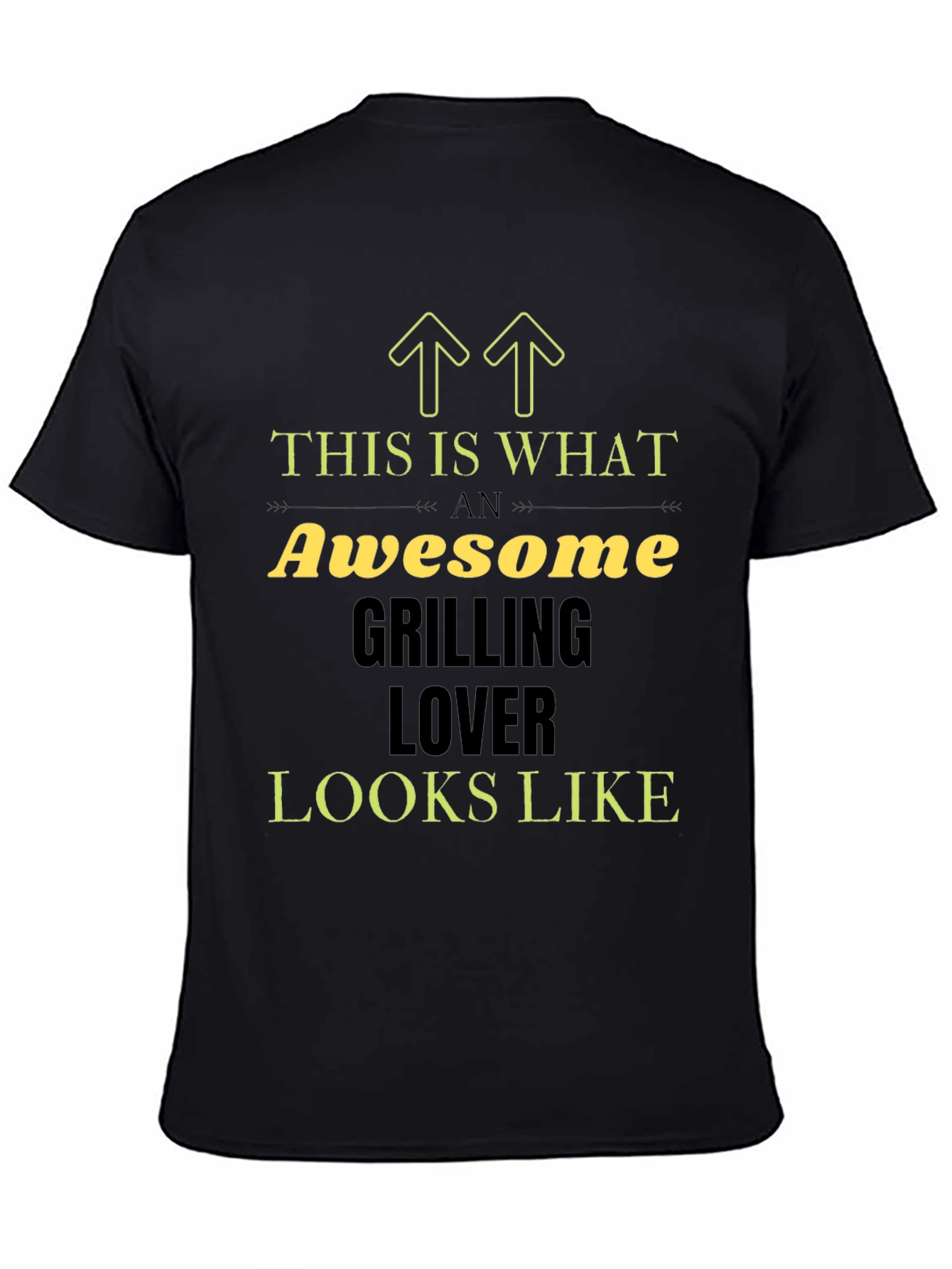 Awesome Grilling Lover T-Shirt Black