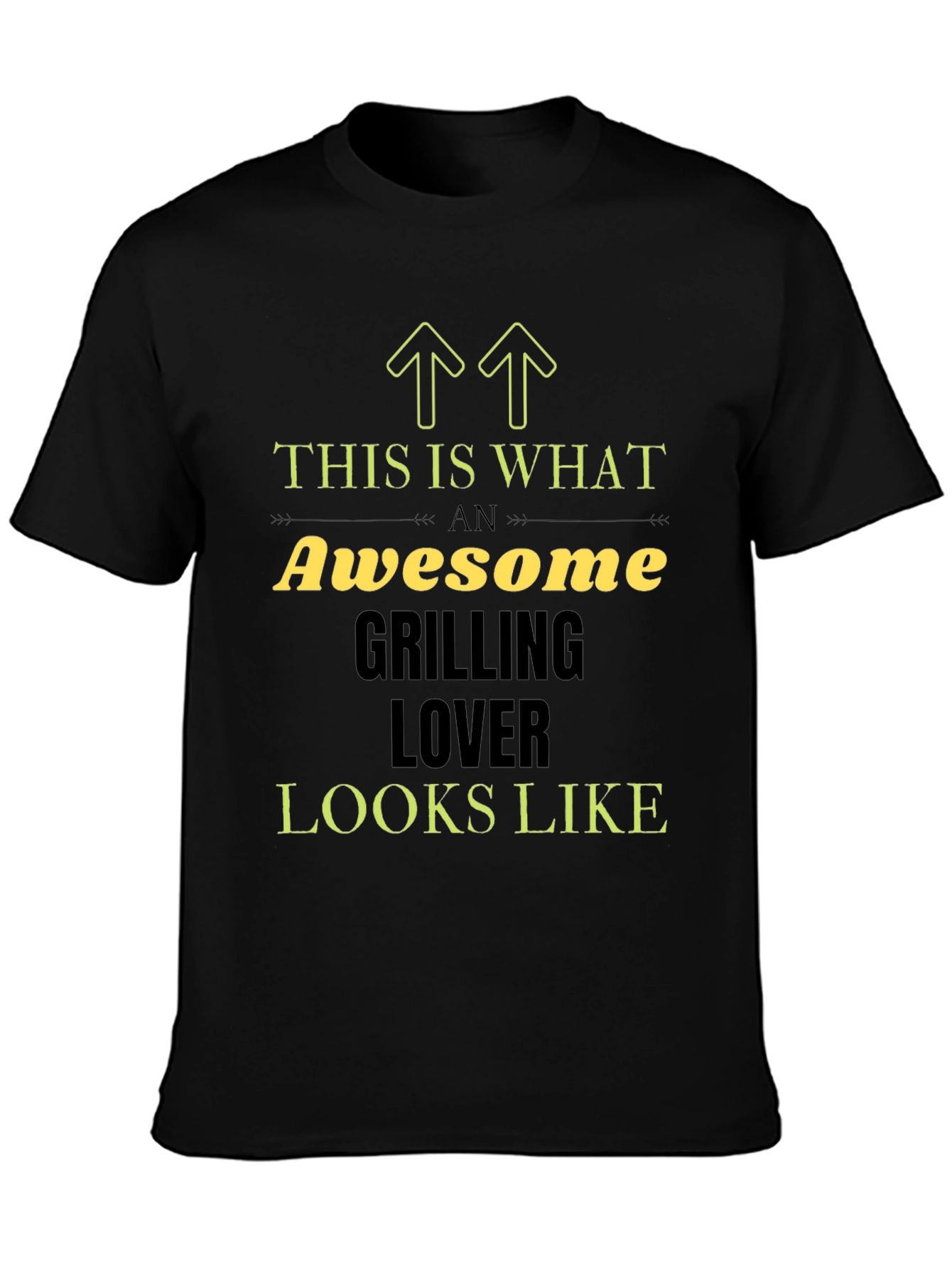 Awesome Grilling Lover T-Shirt Black