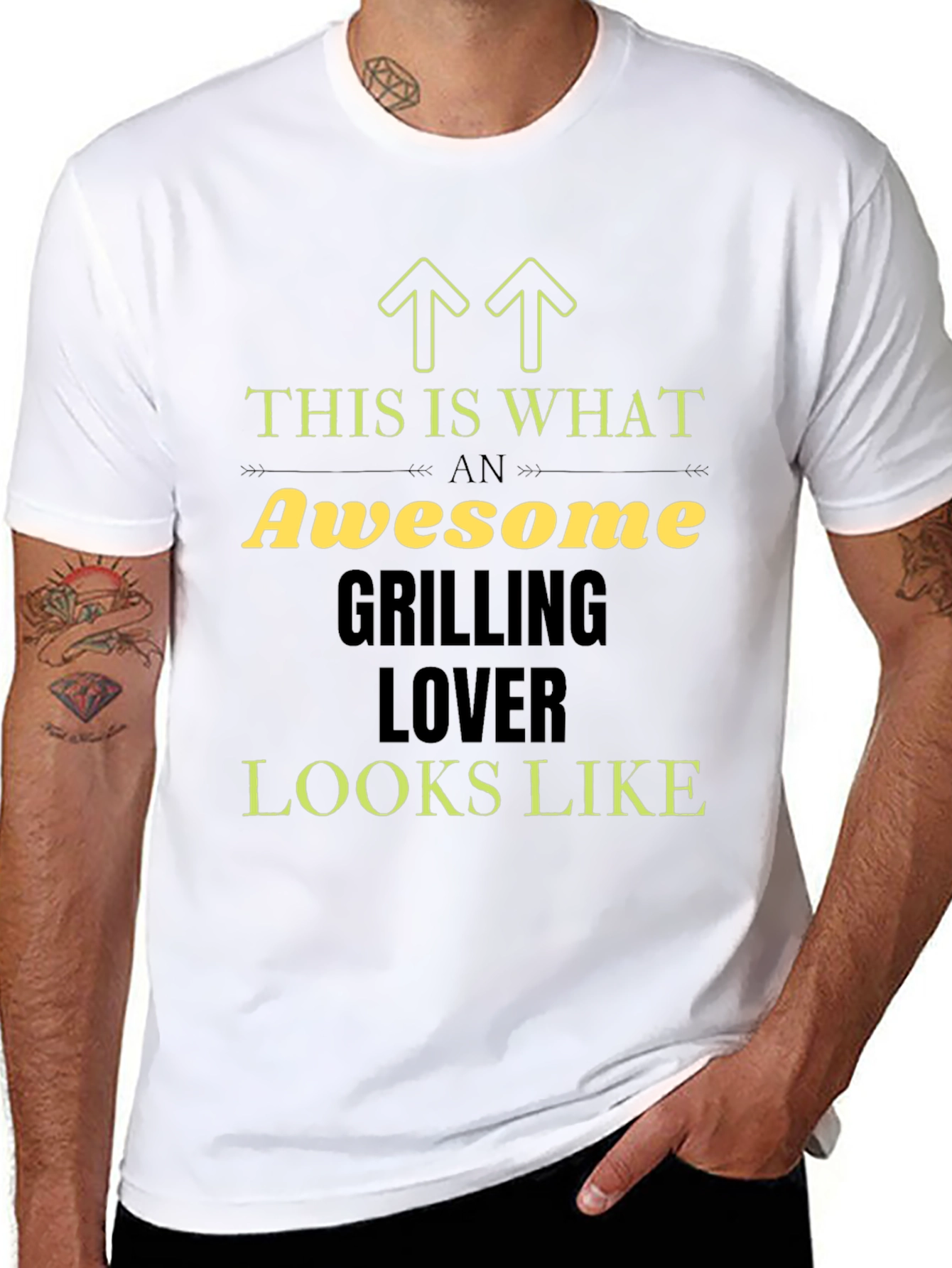 Awesome Grilling Lover T-Shirt Black