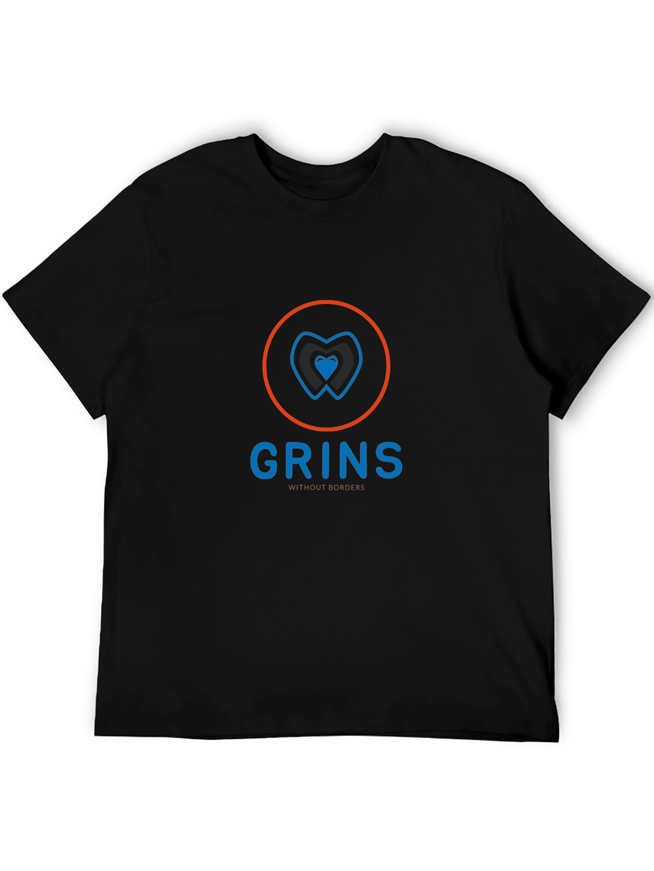 Grins Without Borders Black T-Shirt