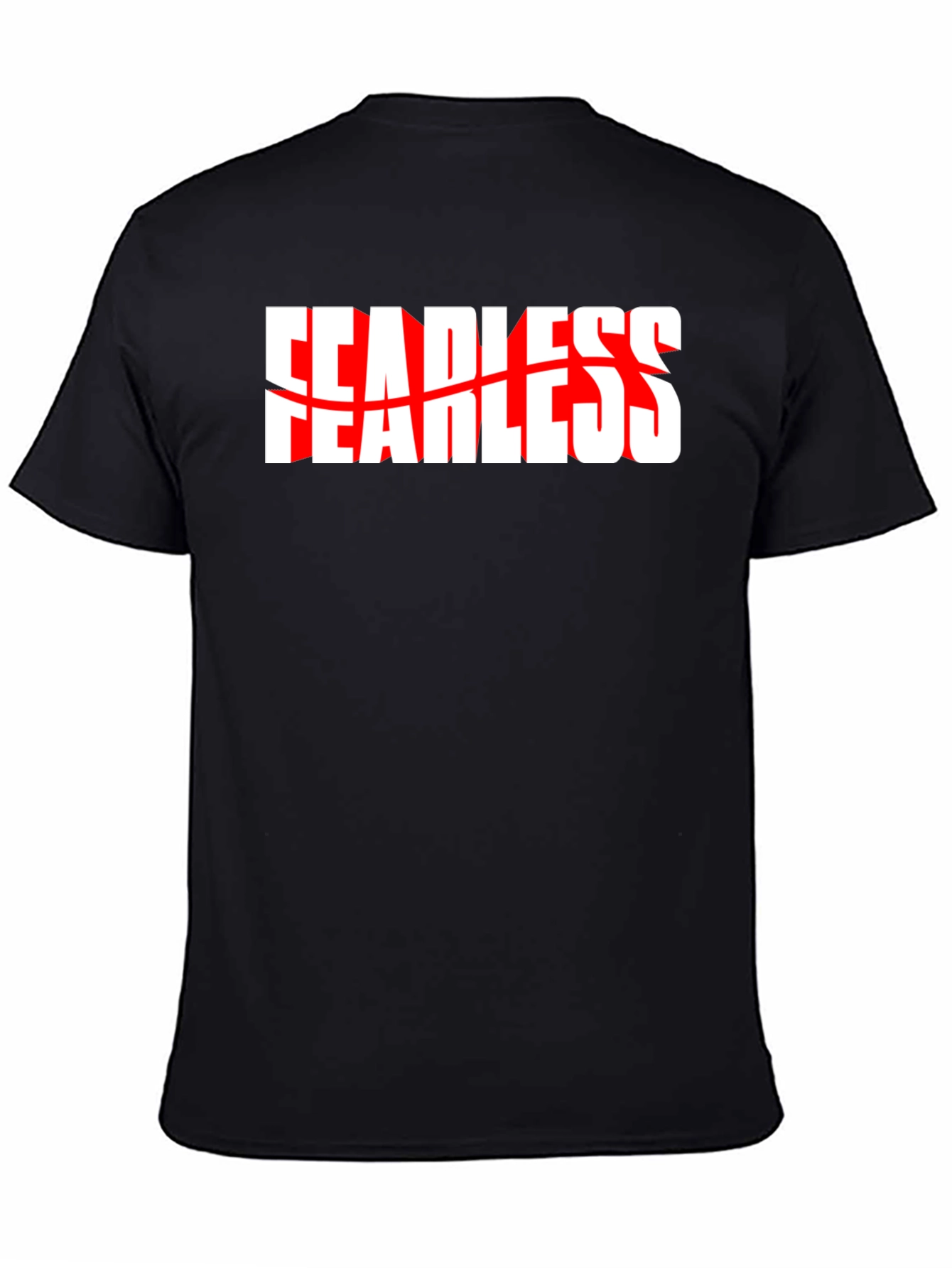 Fearless Graphic Tee - Black Crew Neck