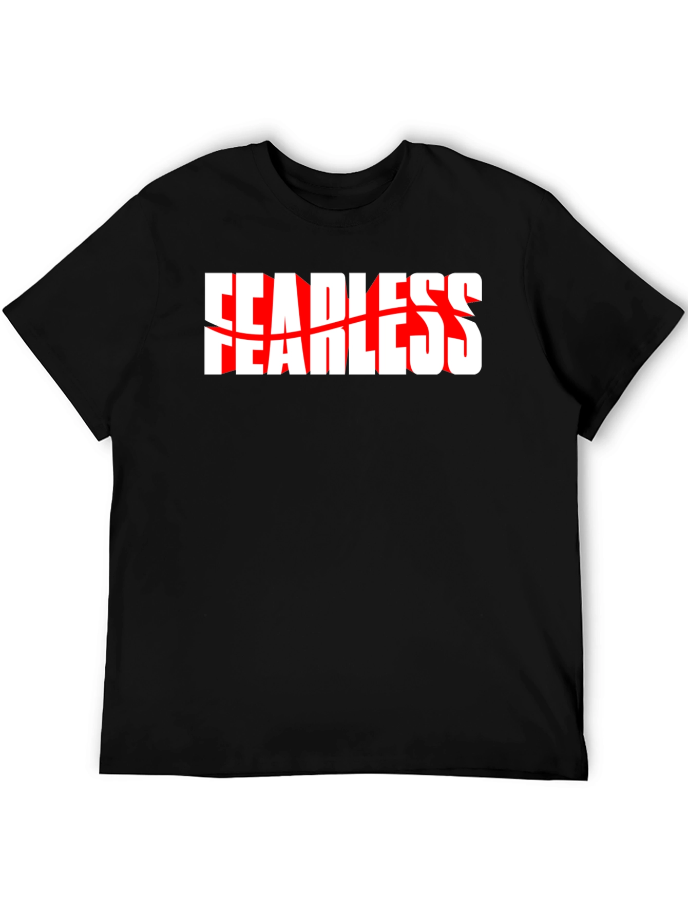Fearless Graphic Tee - Black Crew Neck