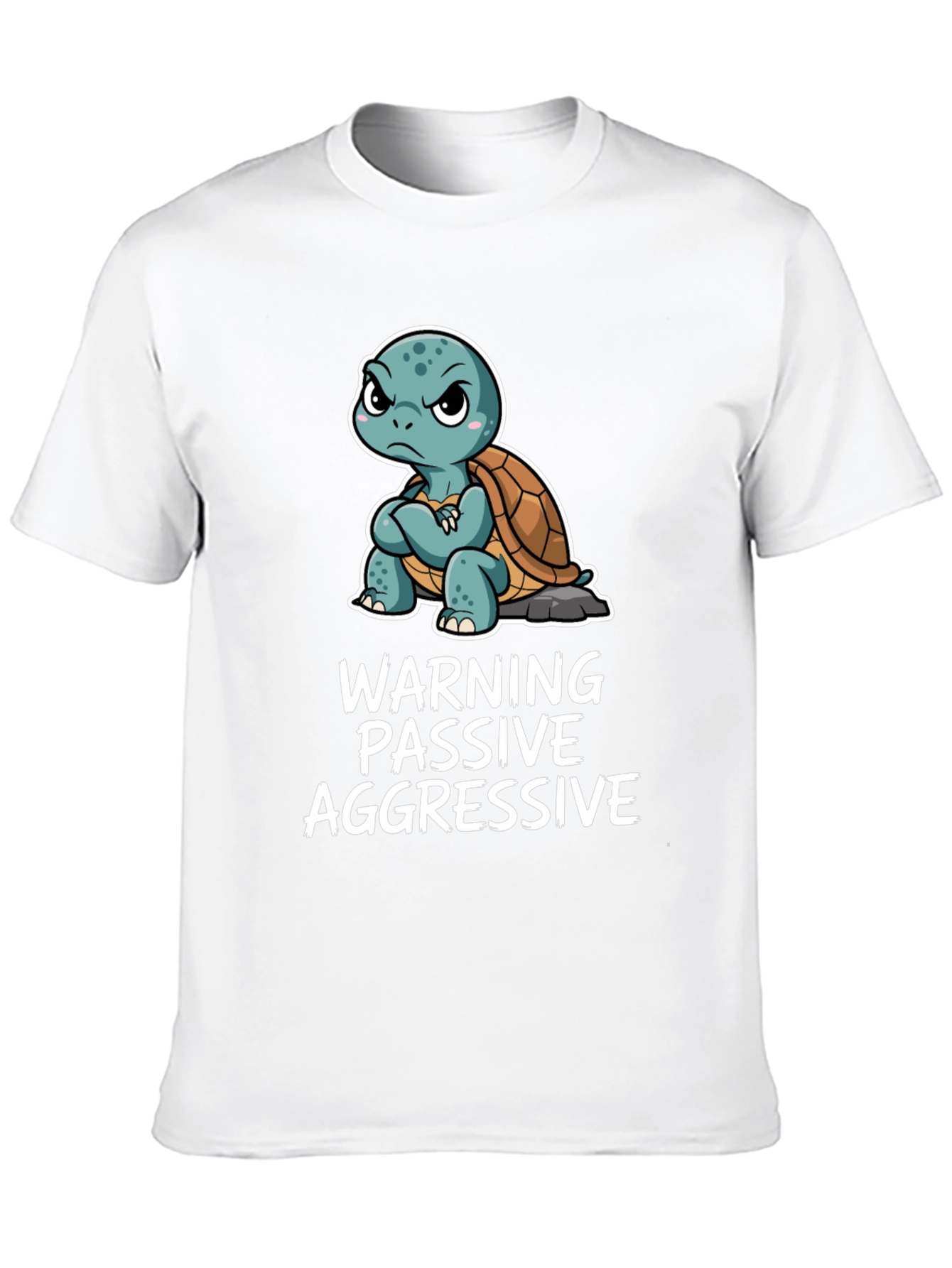 Warning Passive Aggressive Turtle Graphic Tee