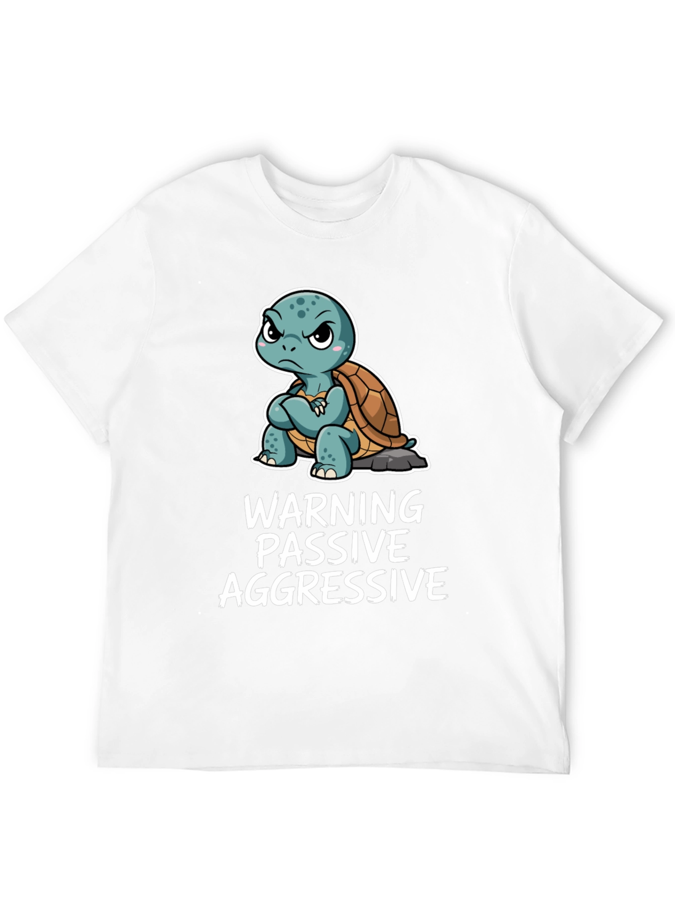 Warning Passive Aggressive Turtle Graphic Tee
