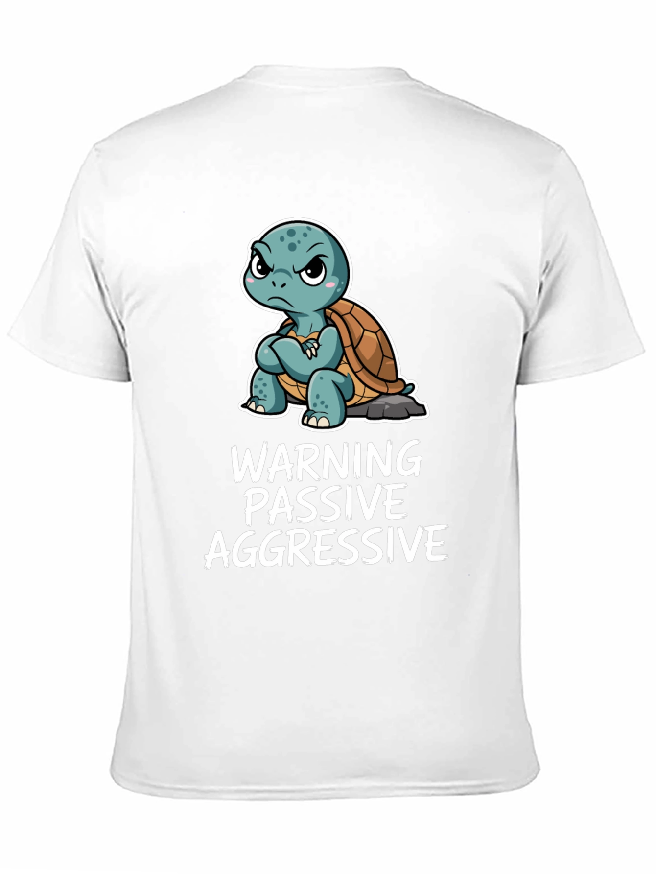 Warning Passive Aggressive Turtle Graphic Tee