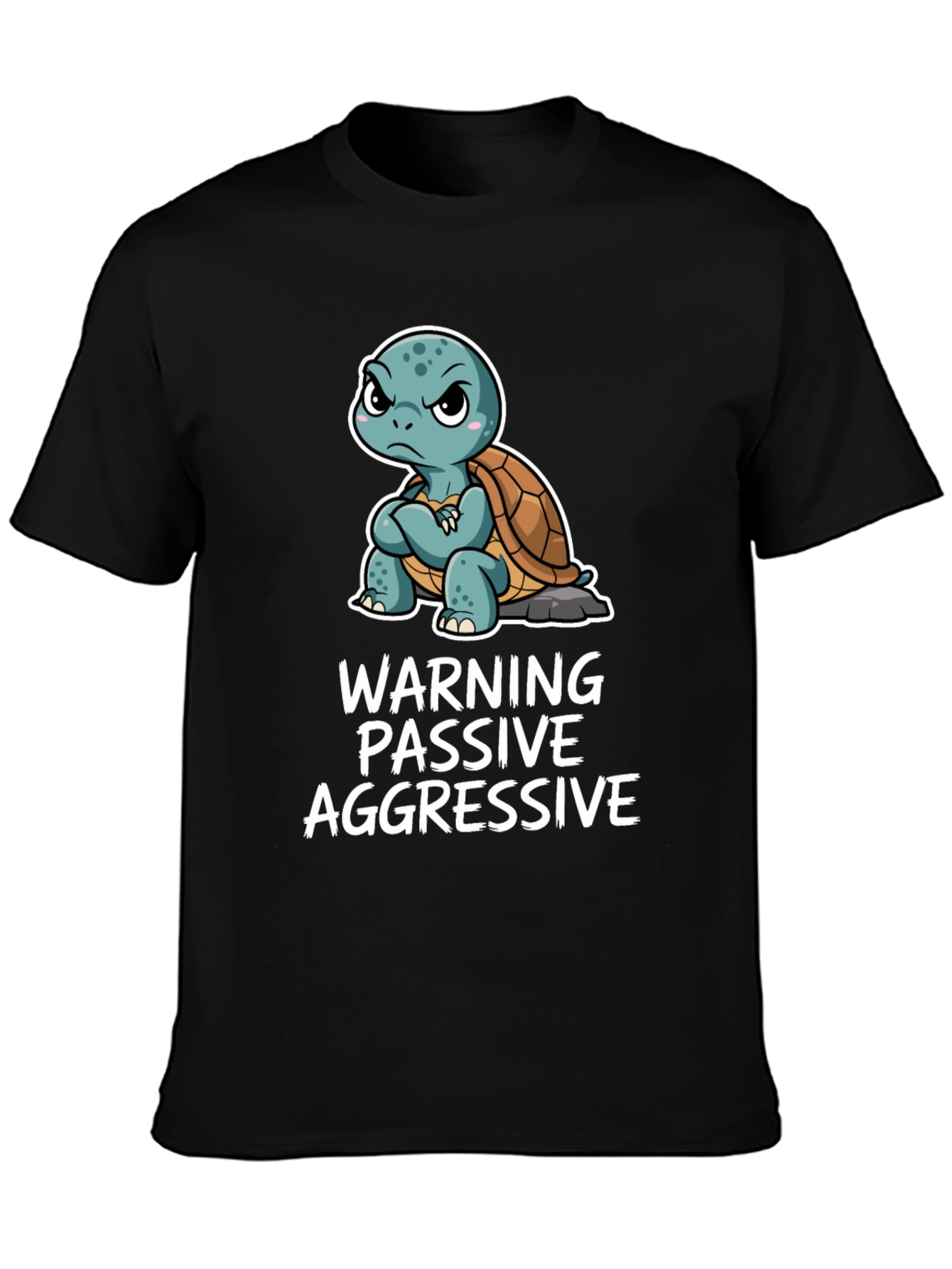 Warning Passive Aggressive Turtle Graphic Tee