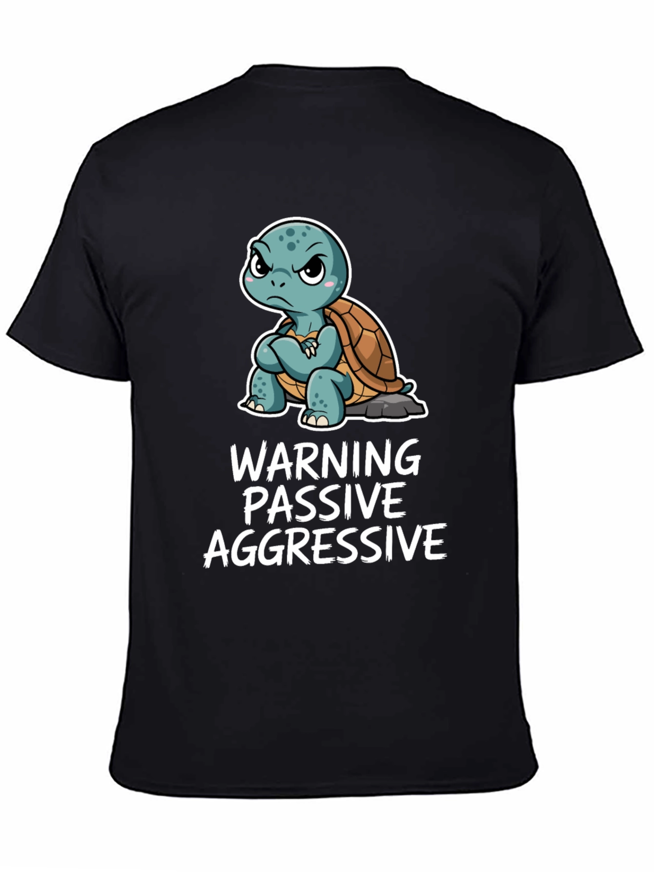 Warning Passive Aggressive Turtle Graphic Tee