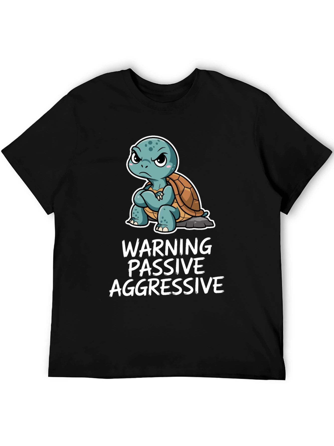 Warning Passive Aggressive Turtle Graphic Tee