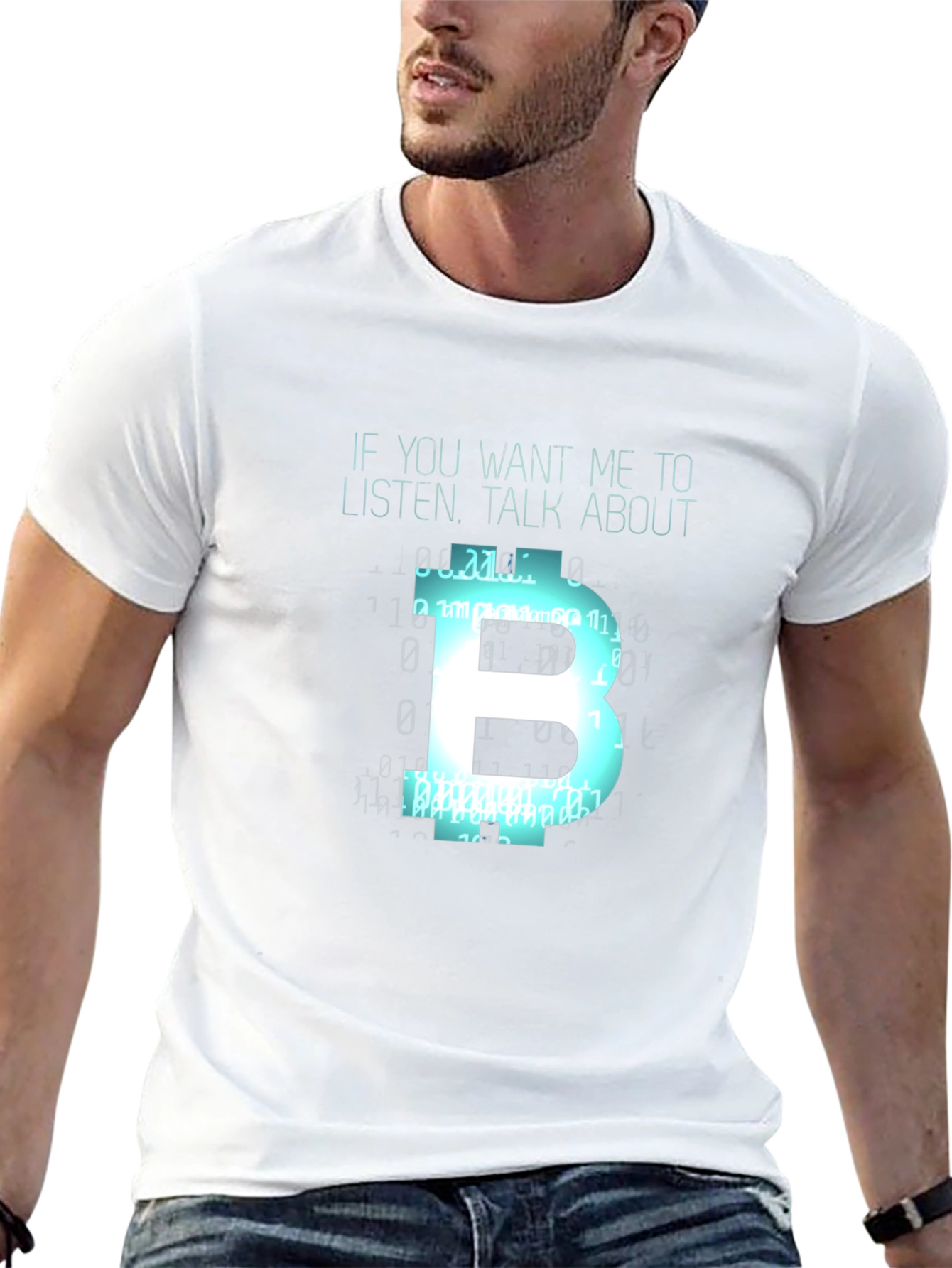 Bitcoin Fan T-Shirt - Talk About Bitcoin!