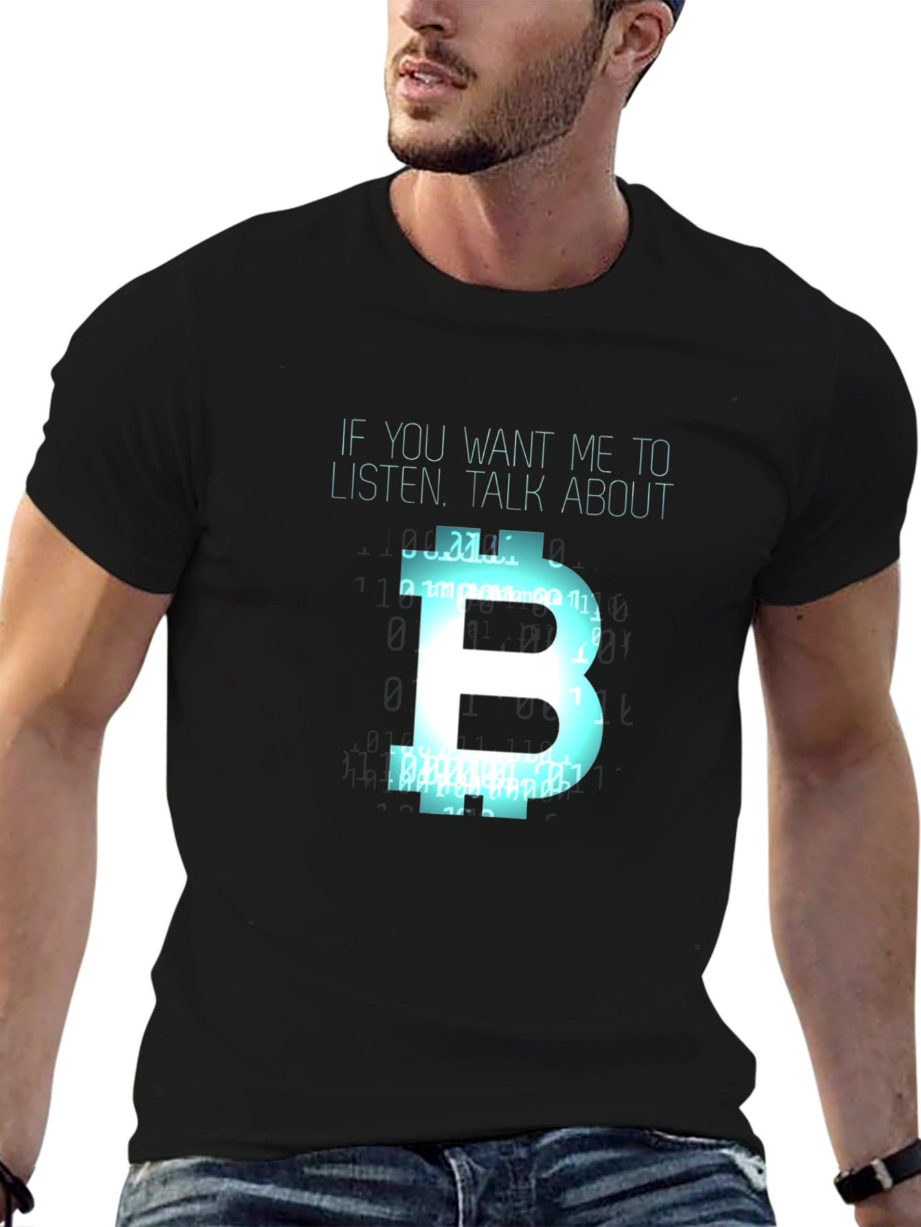 Bitcoin Fan T-Shirt - Talk About Bitcoin!