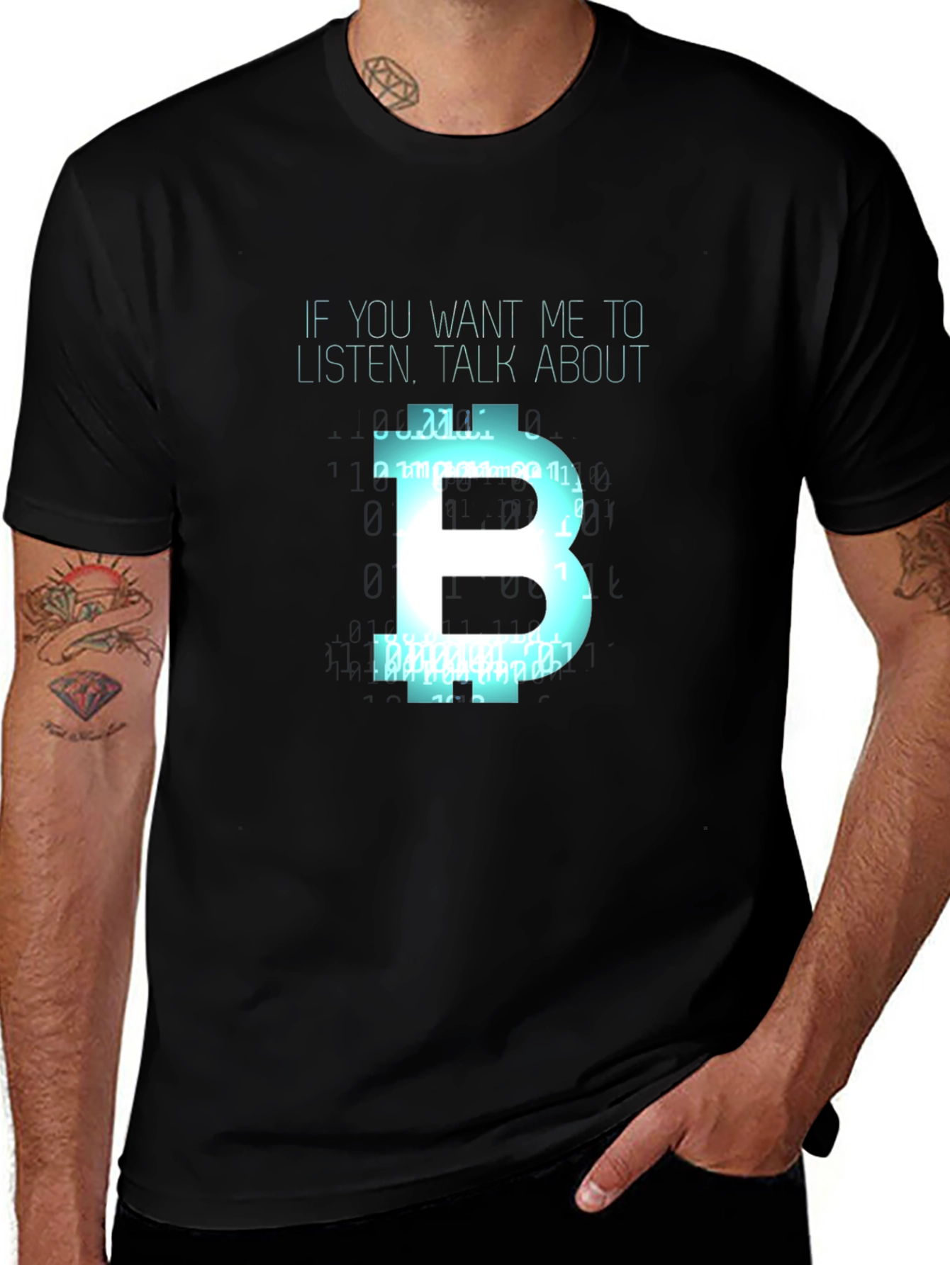 Bitcoin Fan T-Shirt - Talk About Bitcoin!