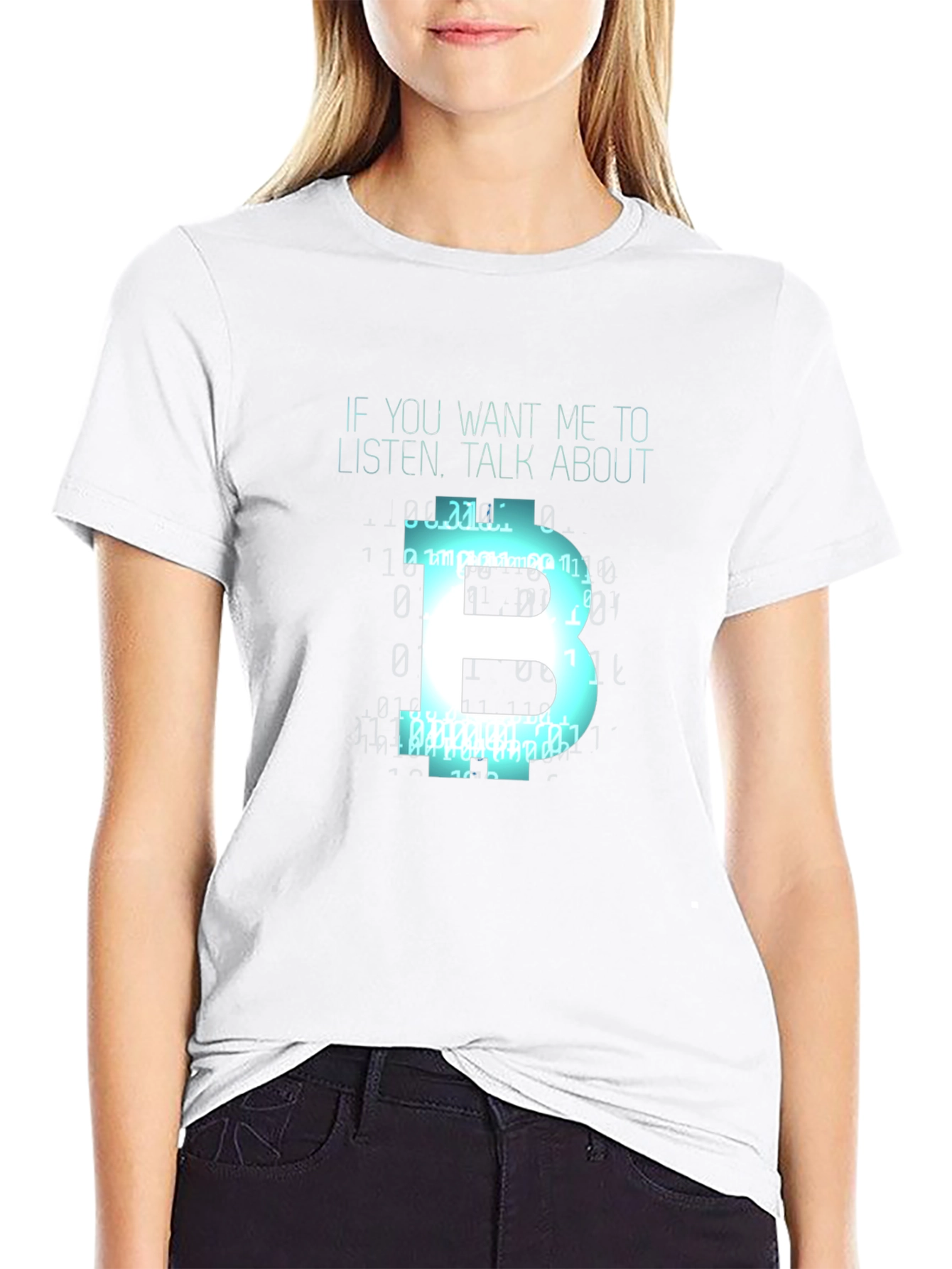 Bitcoin Fan T-Shirt - Talk About Bitcoin!