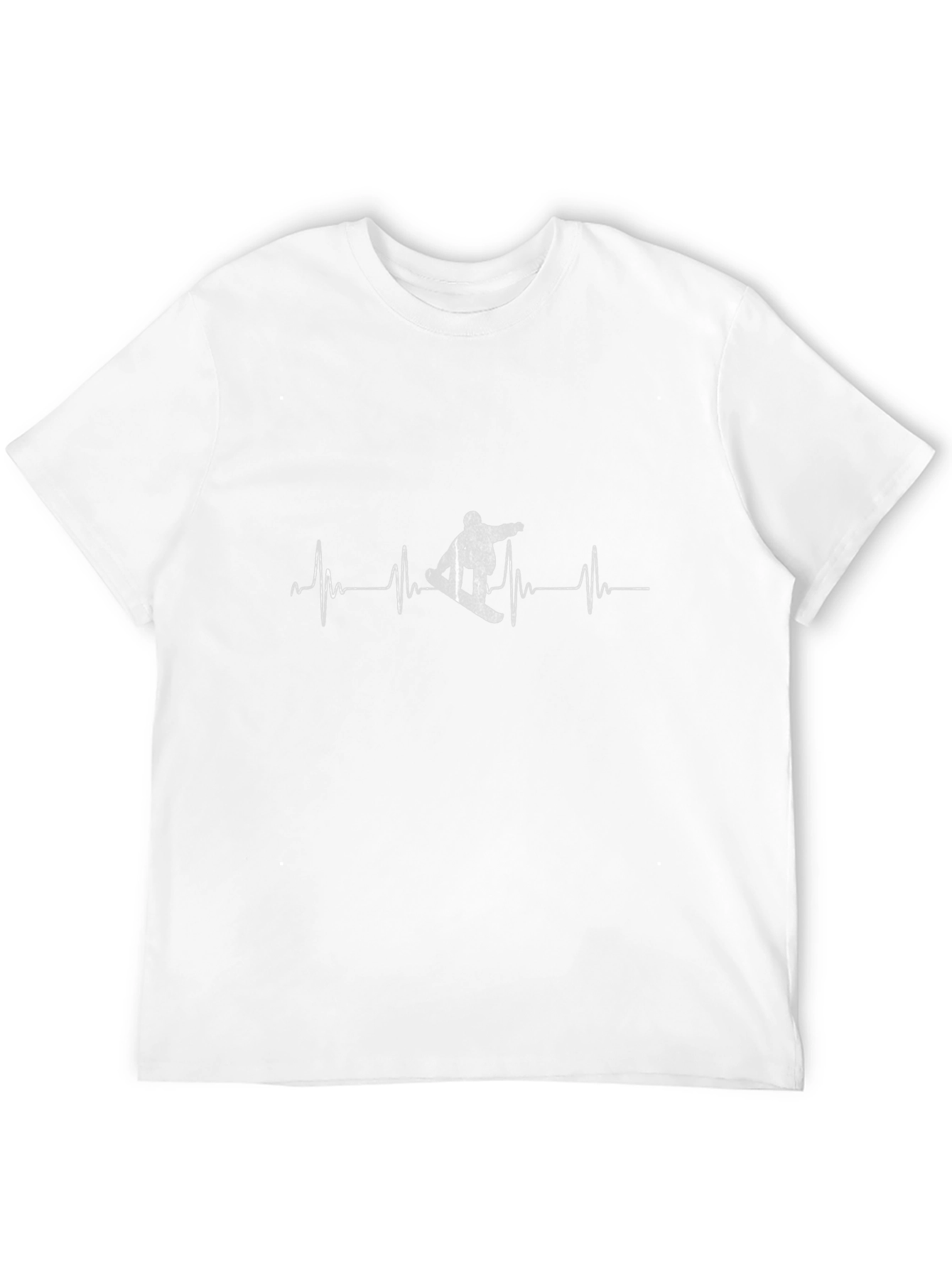 Snowboard Heartbeat T-Shirt - Black