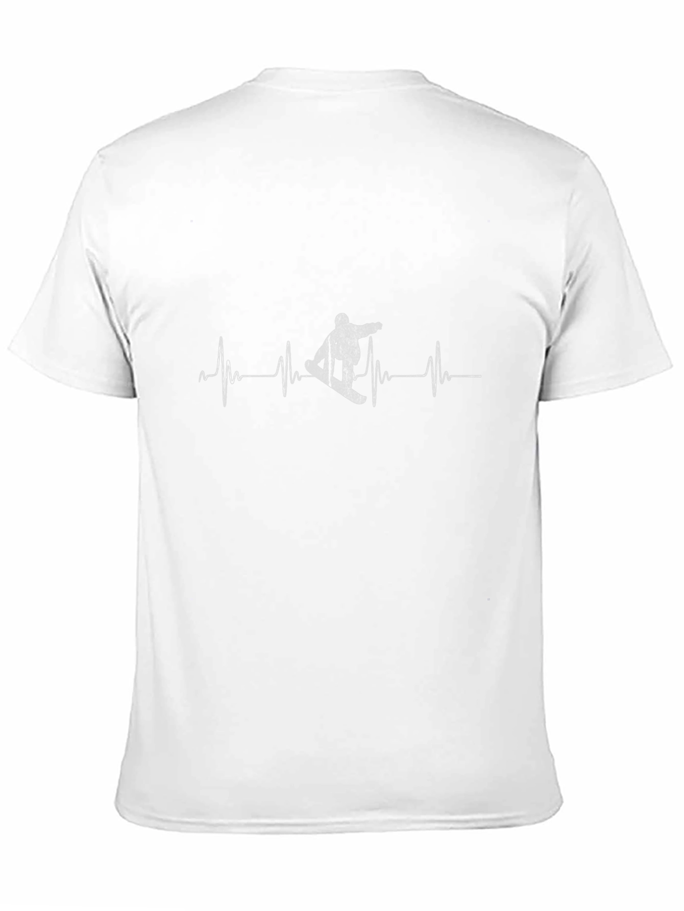 Snowboard Heartbeat T-Shirt - Black