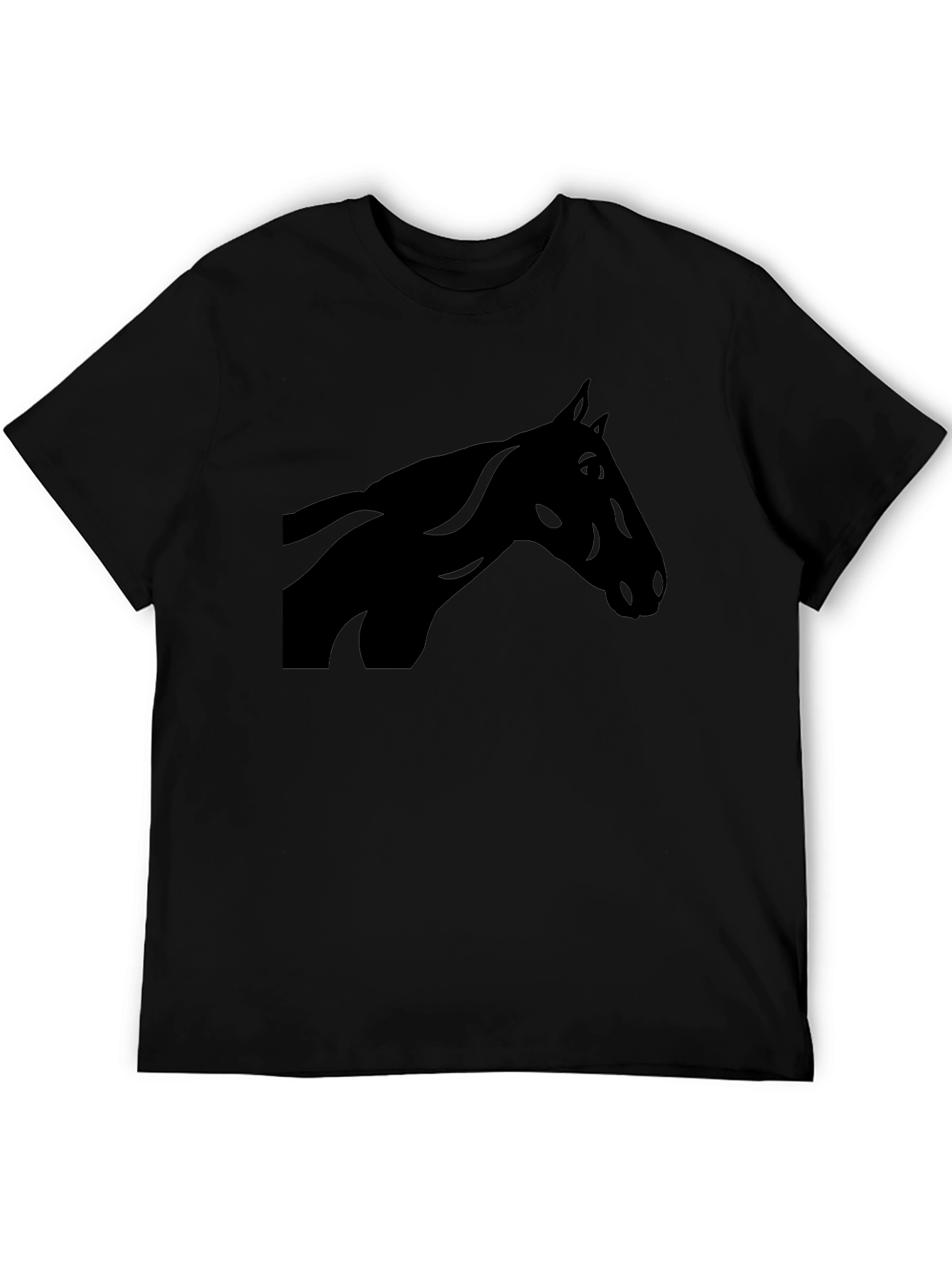 Black Horse Silhouette Graphic Tee
