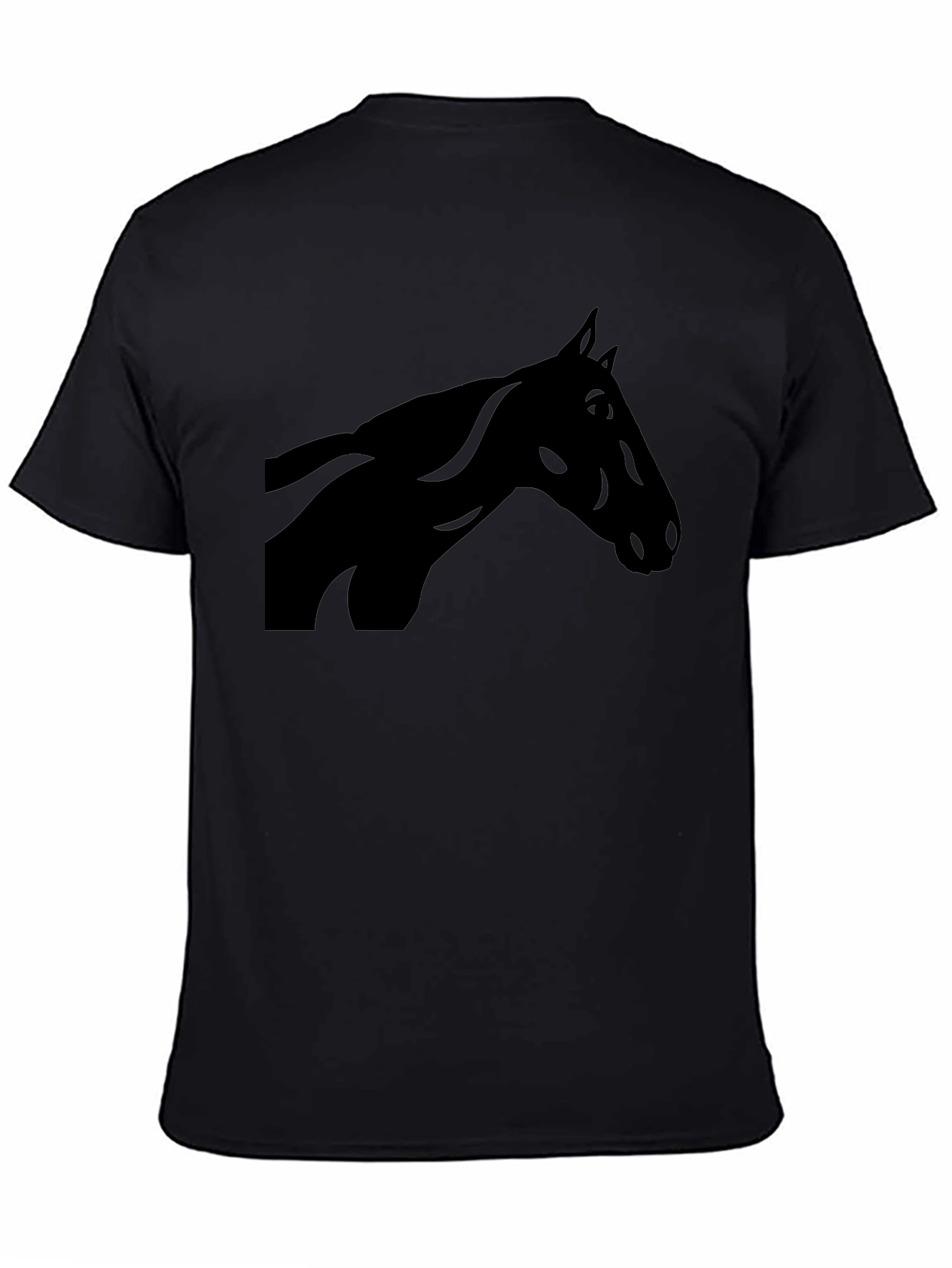 Black Horse Silhouette Graphic Tee