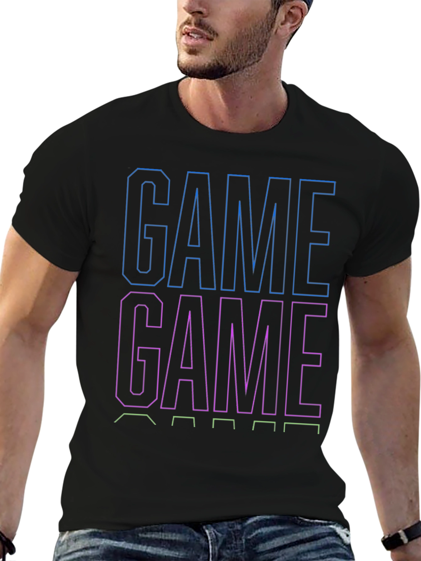 Game On Black T-Shirt for Gamers