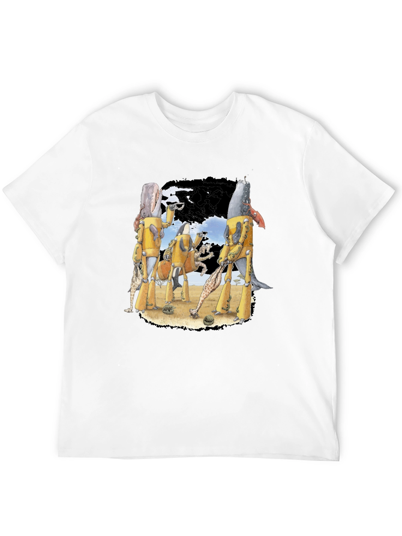 Whimsical Robotic Whale Adventure Graphic Tee
