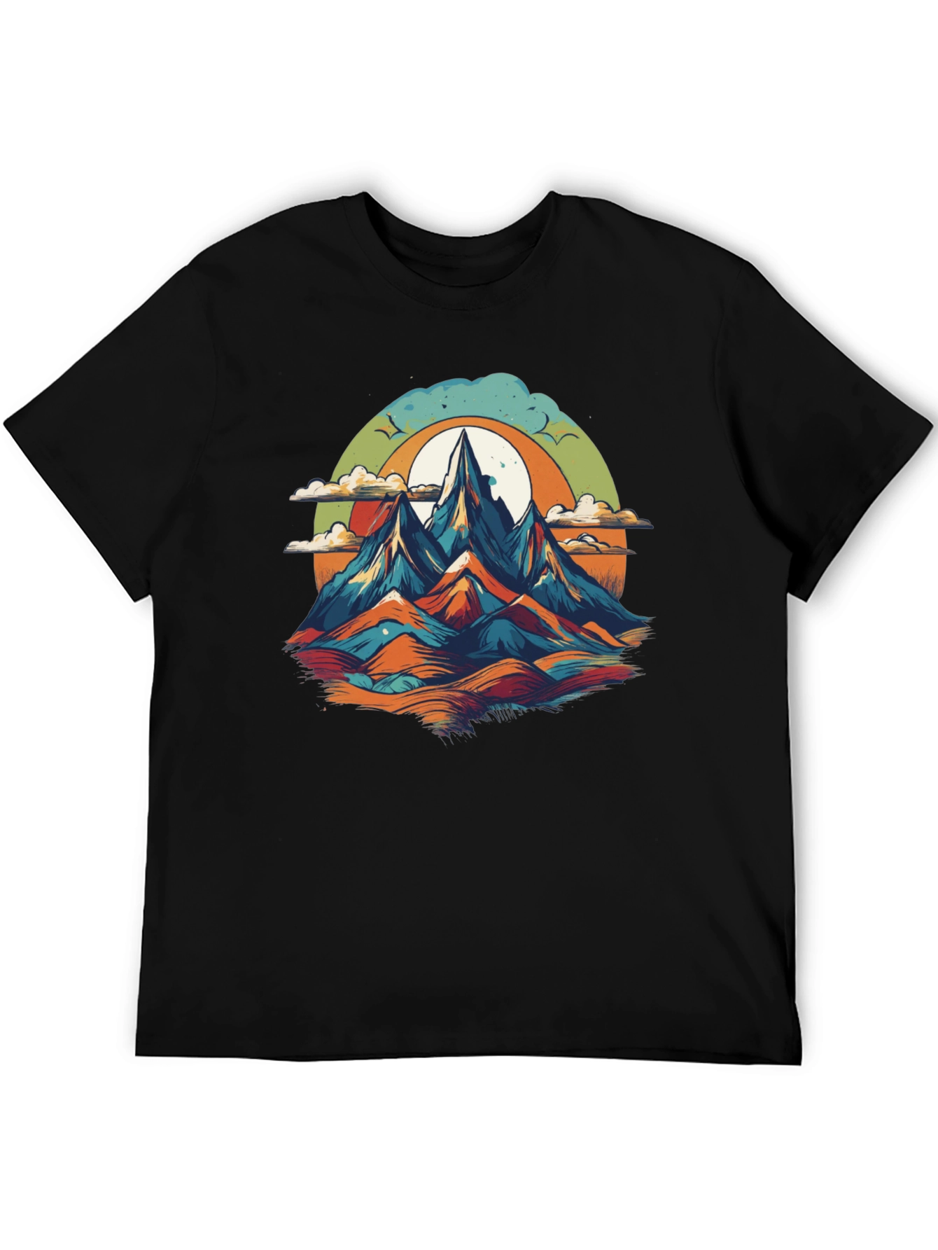 Mountain Graphic Tee - Black Unisex T-Shirt