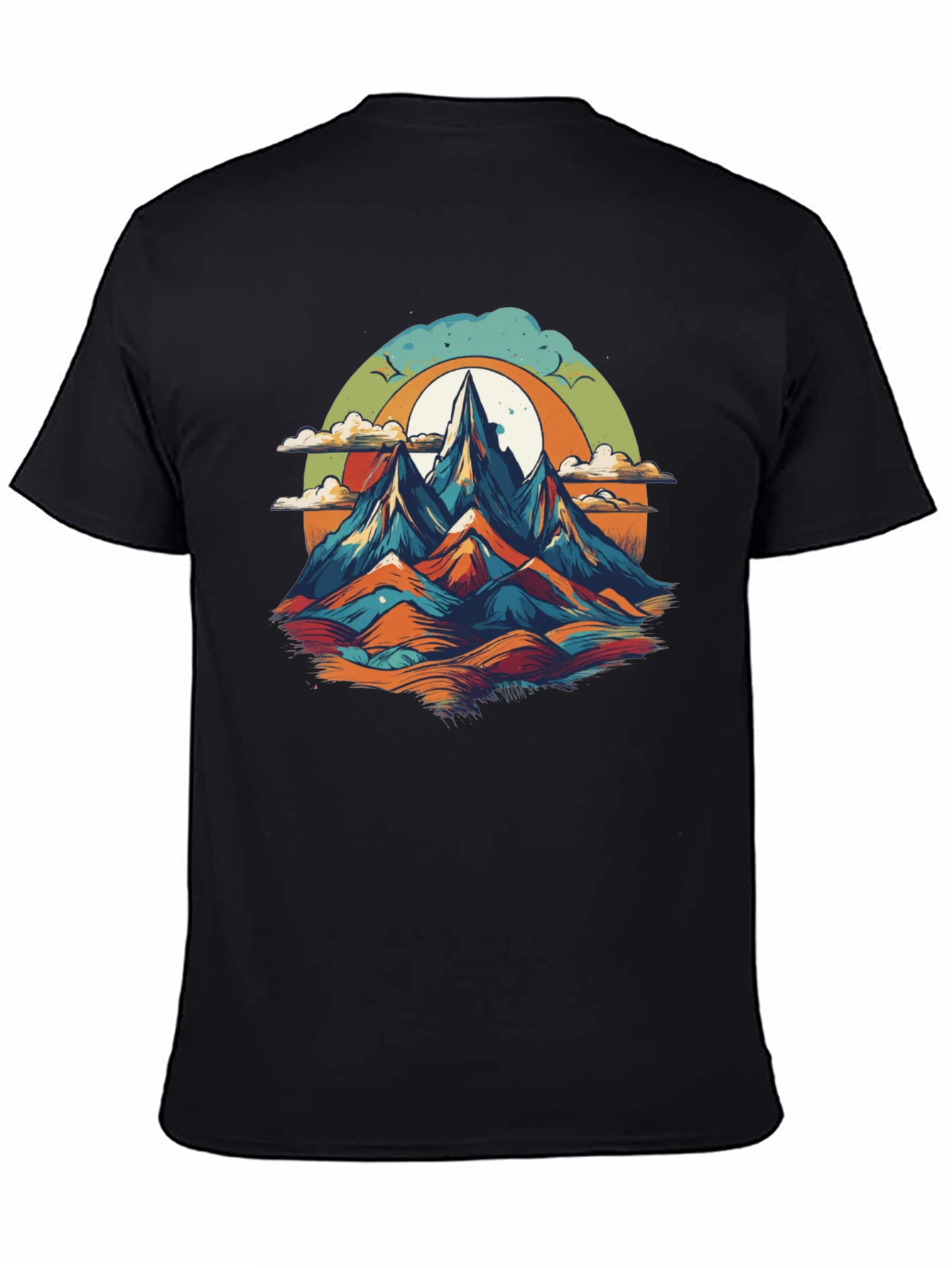 Mountain Graphic Tee - Black Unisex T-Shirt