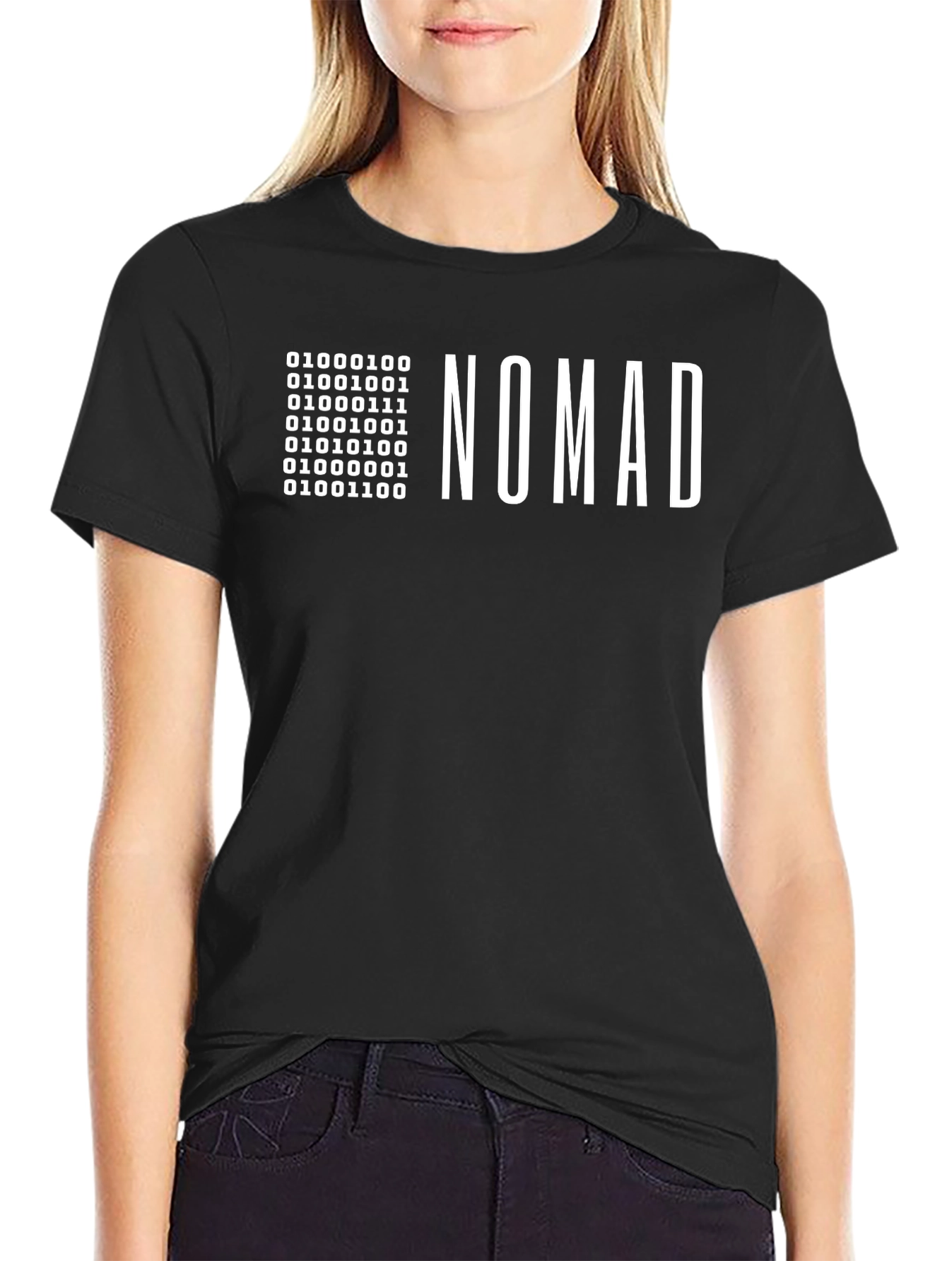 Nomad Binary Code T-Shirt - Stylish Programmer Apparel