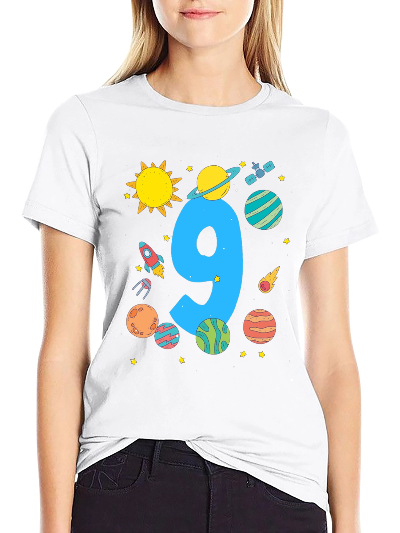 Cosmic Number 9 Birthday T-Shirt