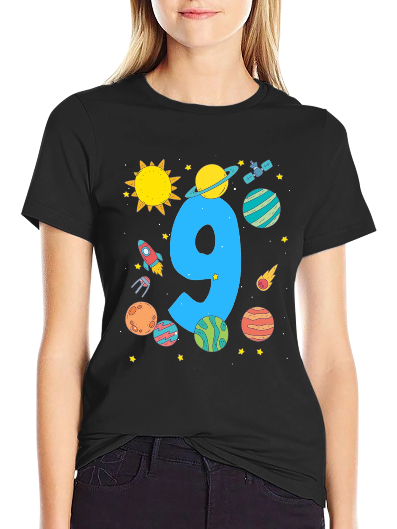 Cosmic Number 9 Birthday T-Shirt