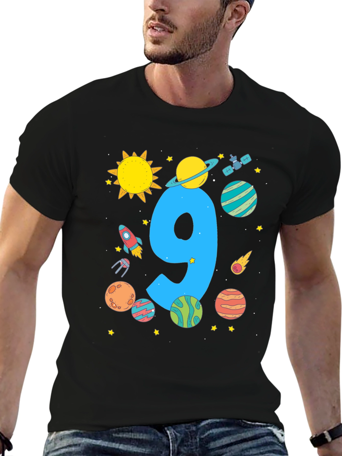 Cosmic Number 9 Birthday T-Shirt