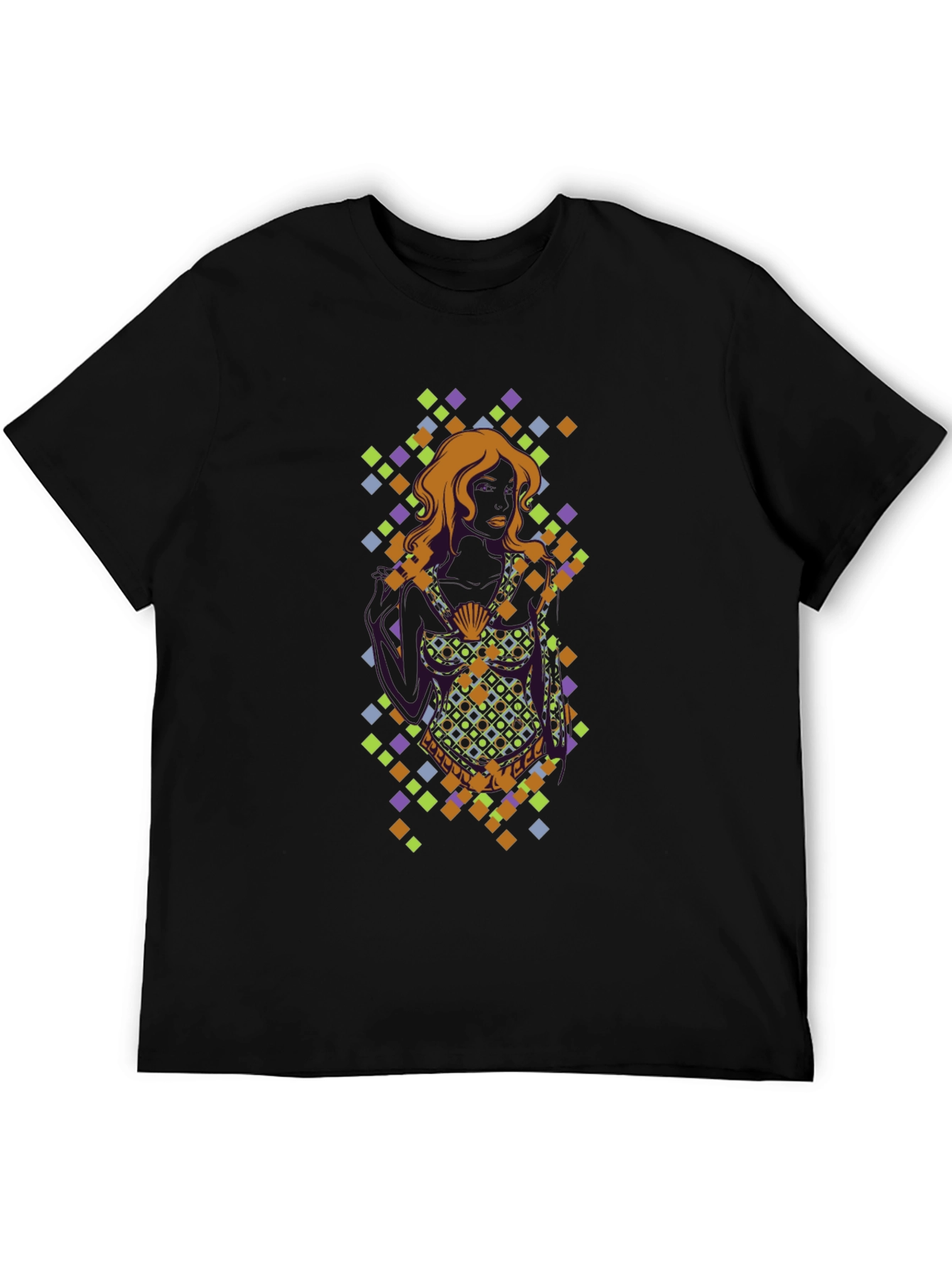 Geometric Diamond Pattern Tee