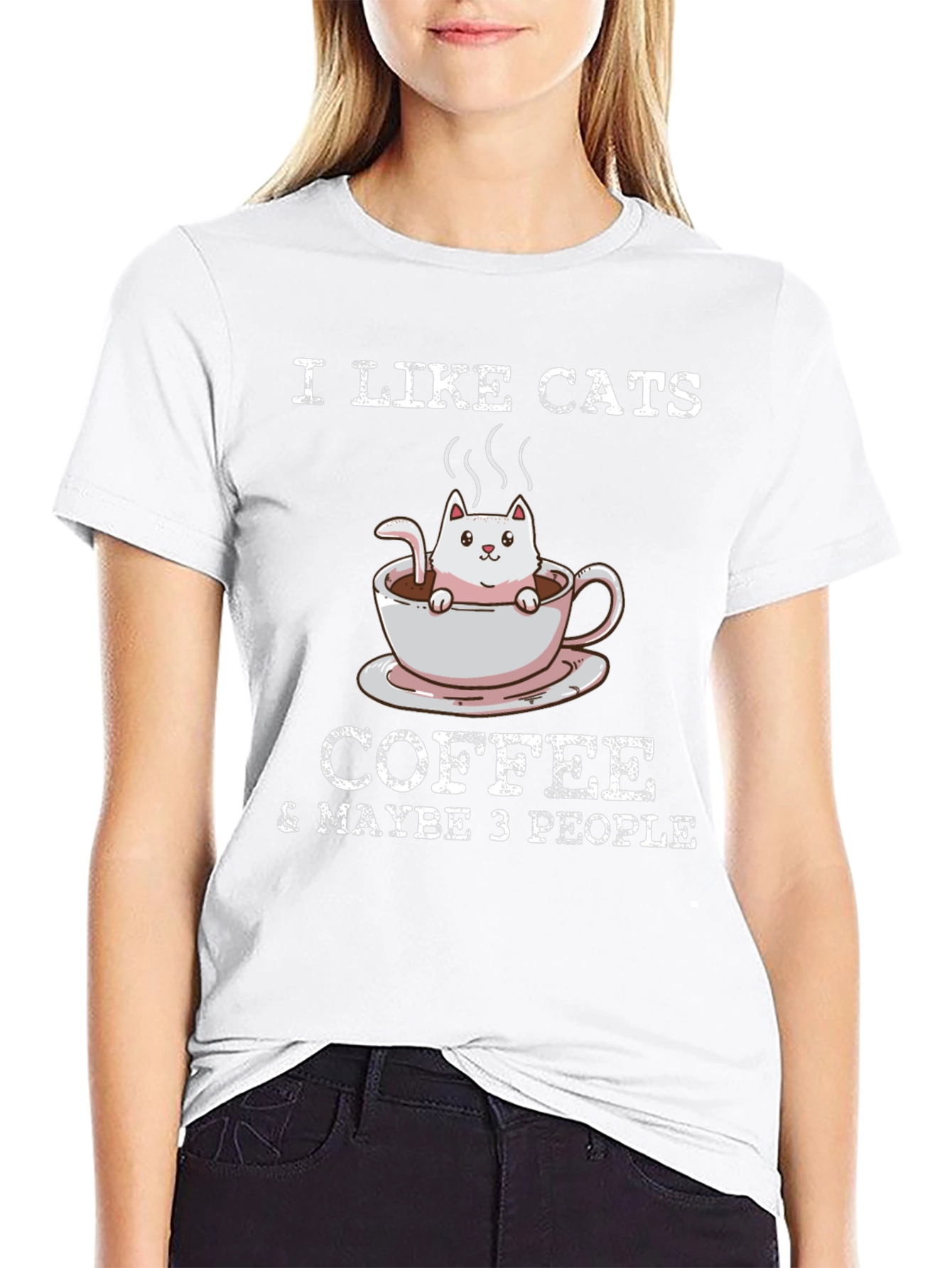 I Like Cats Coffee & Maybe 3 People T-Shirt